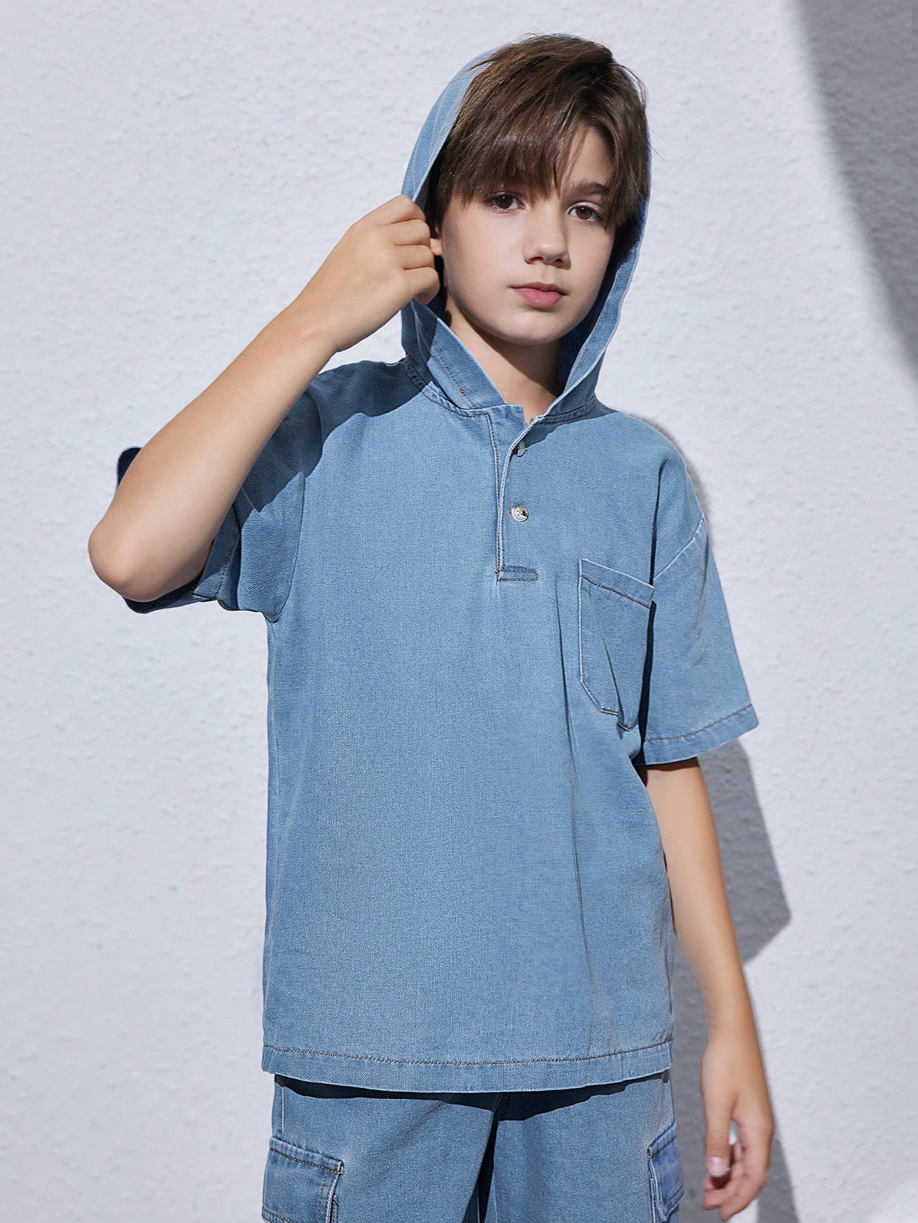 Tween Boys Denim Two-piece Outfits