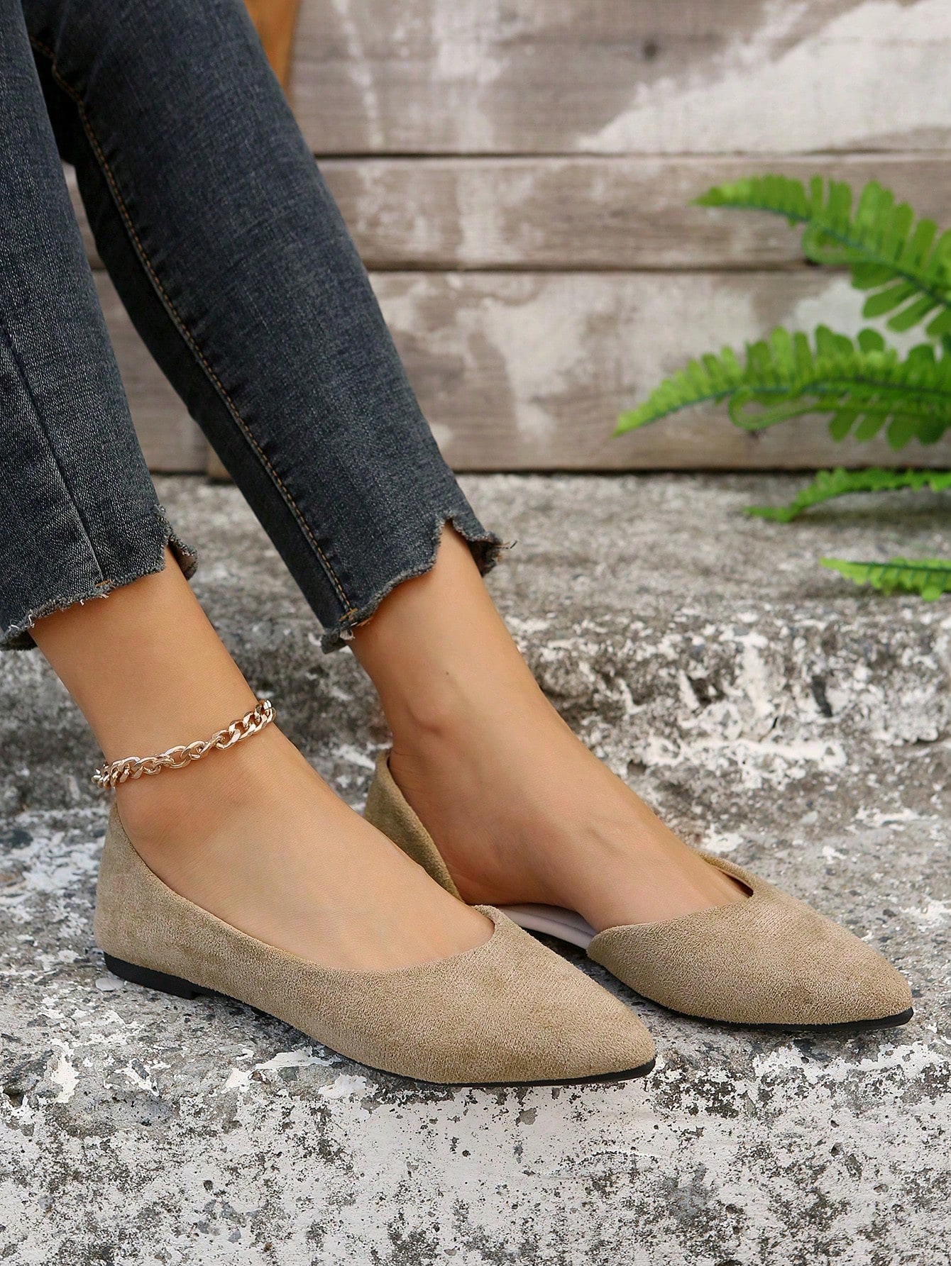 In Apricot Women Flats