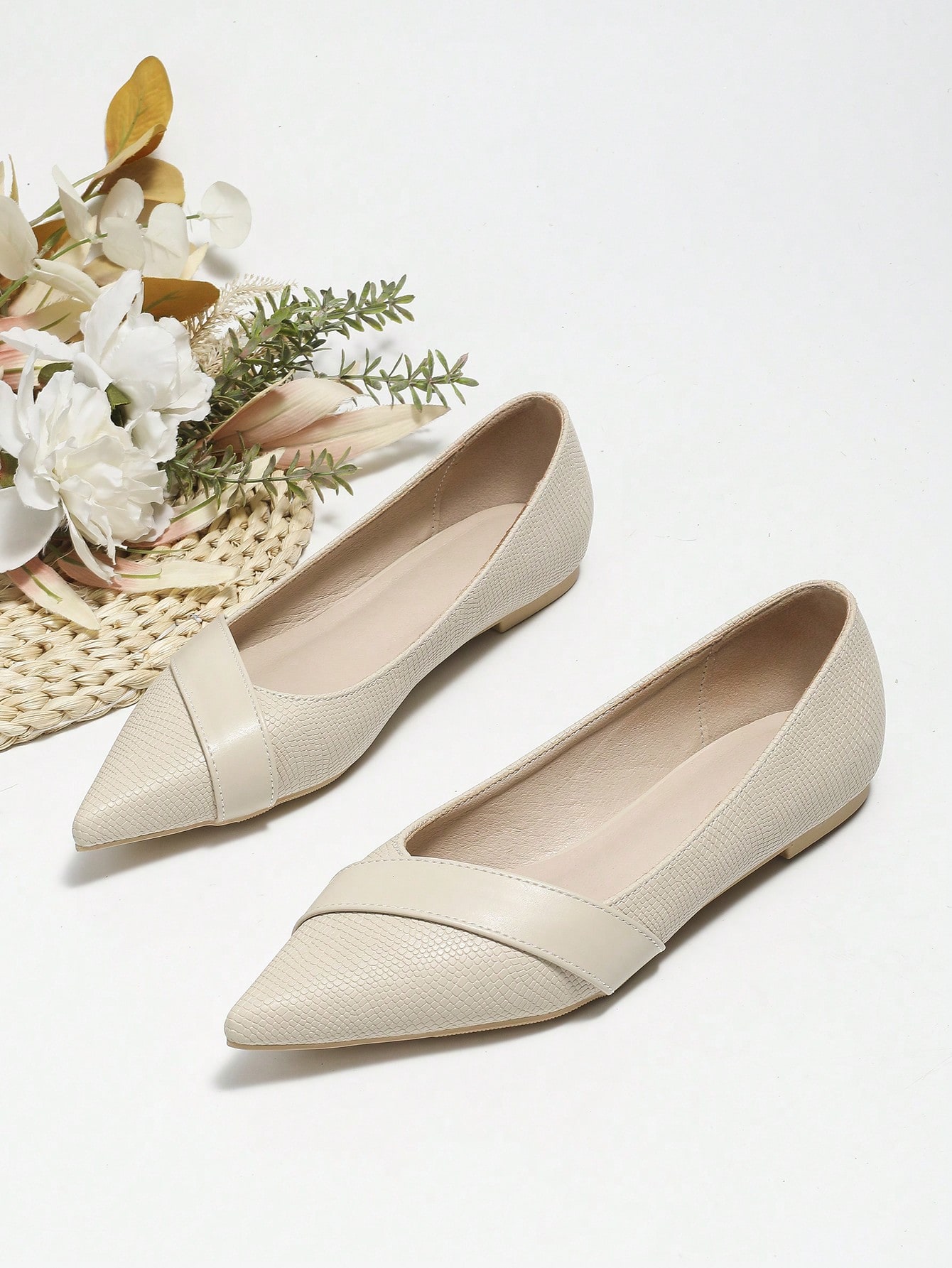 In Apricot Women Flats