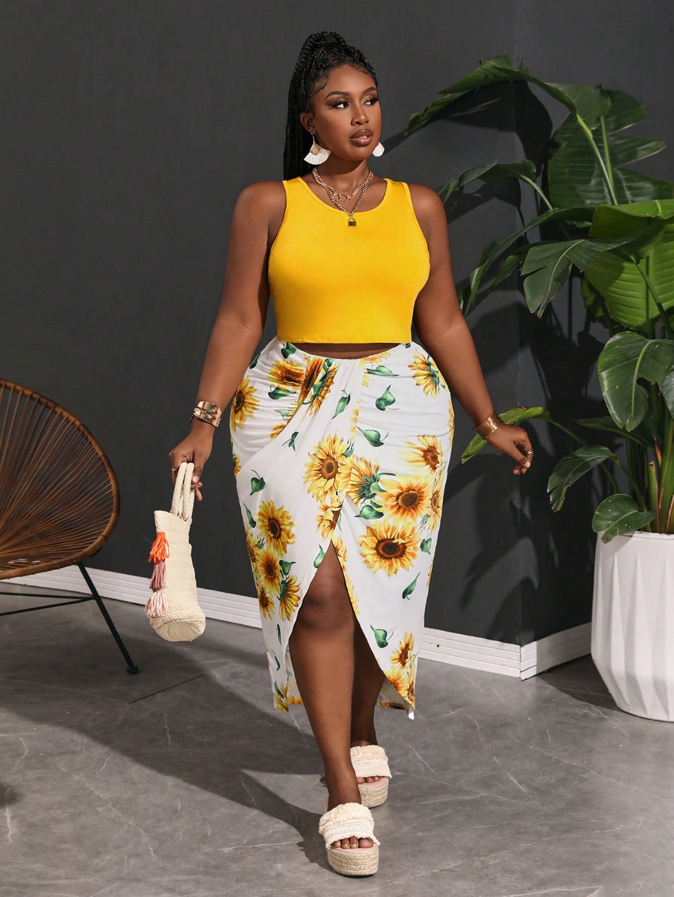 Plus Size Two piece set