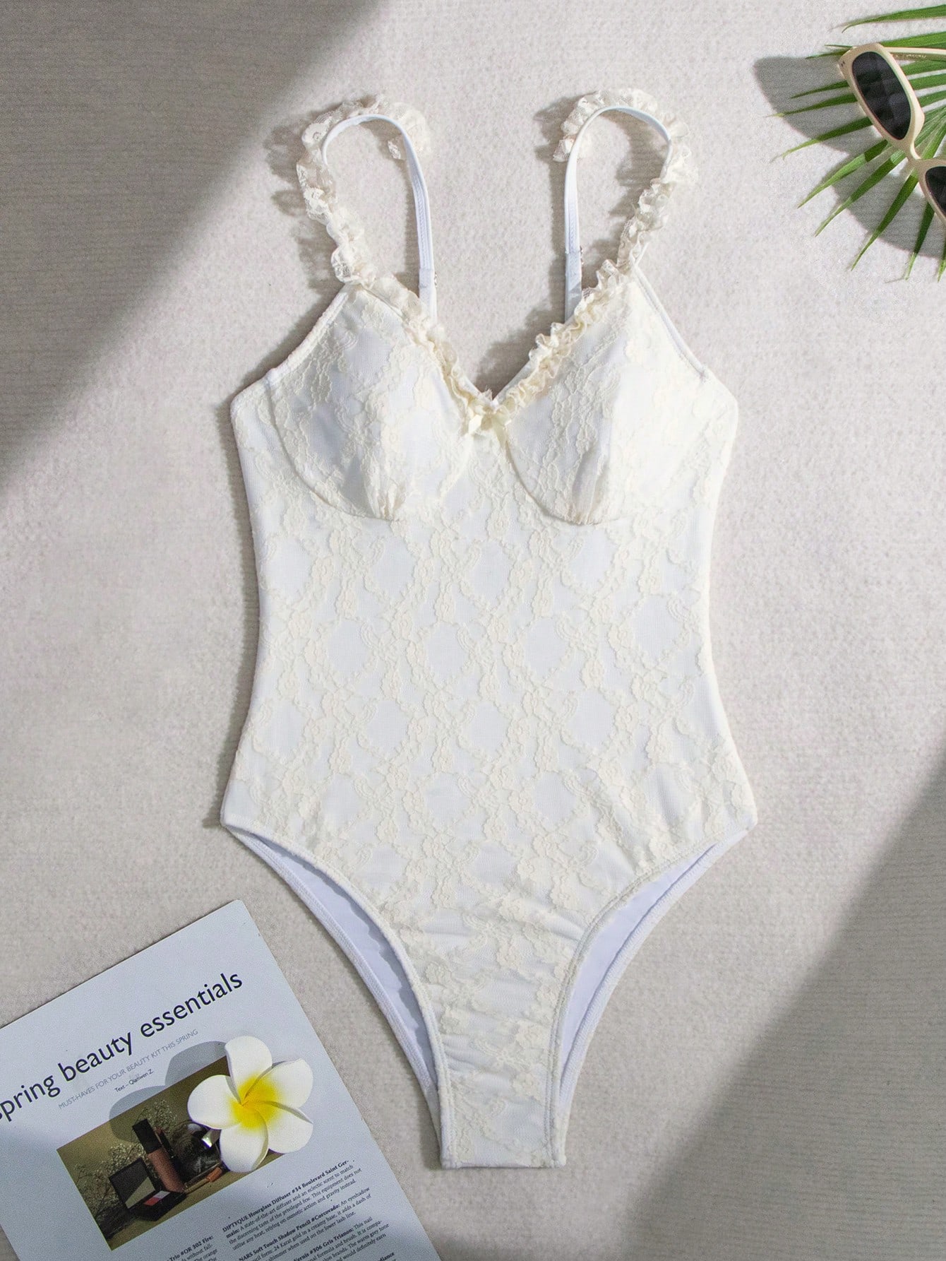 In Beige Women One-Pieces