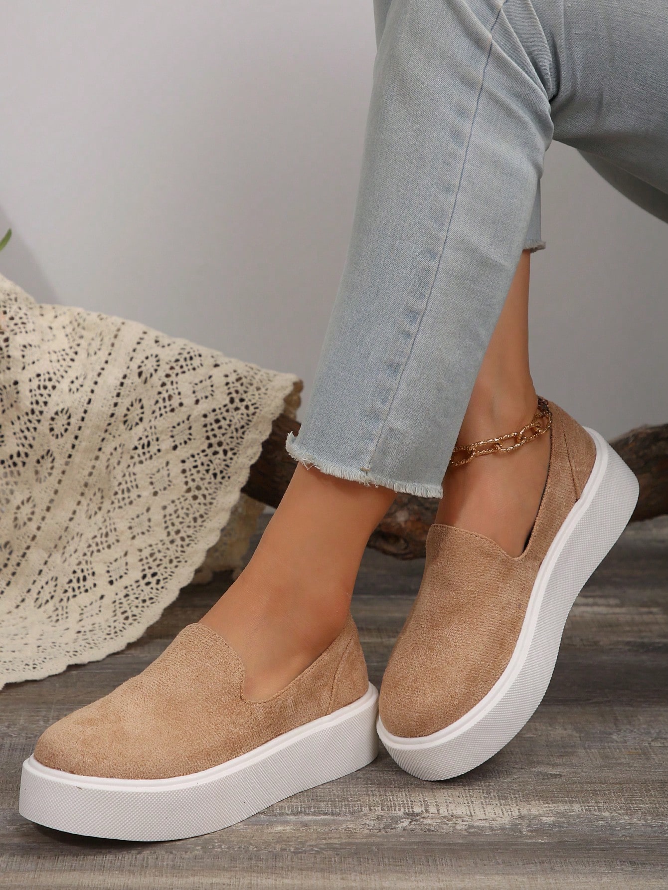 In Khaki Women Wedges & Flatform