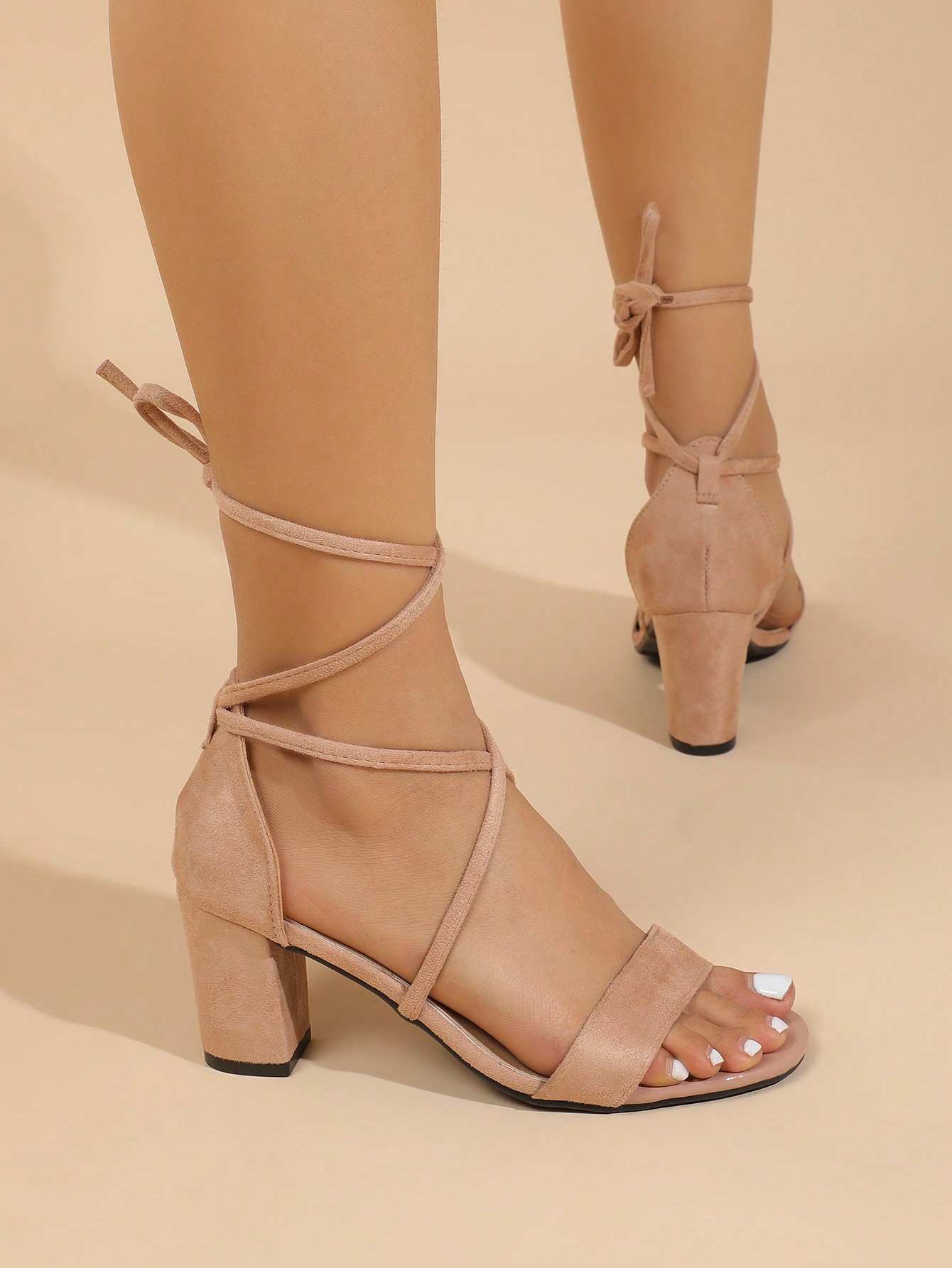 In Apricot Women Heeled Sandals