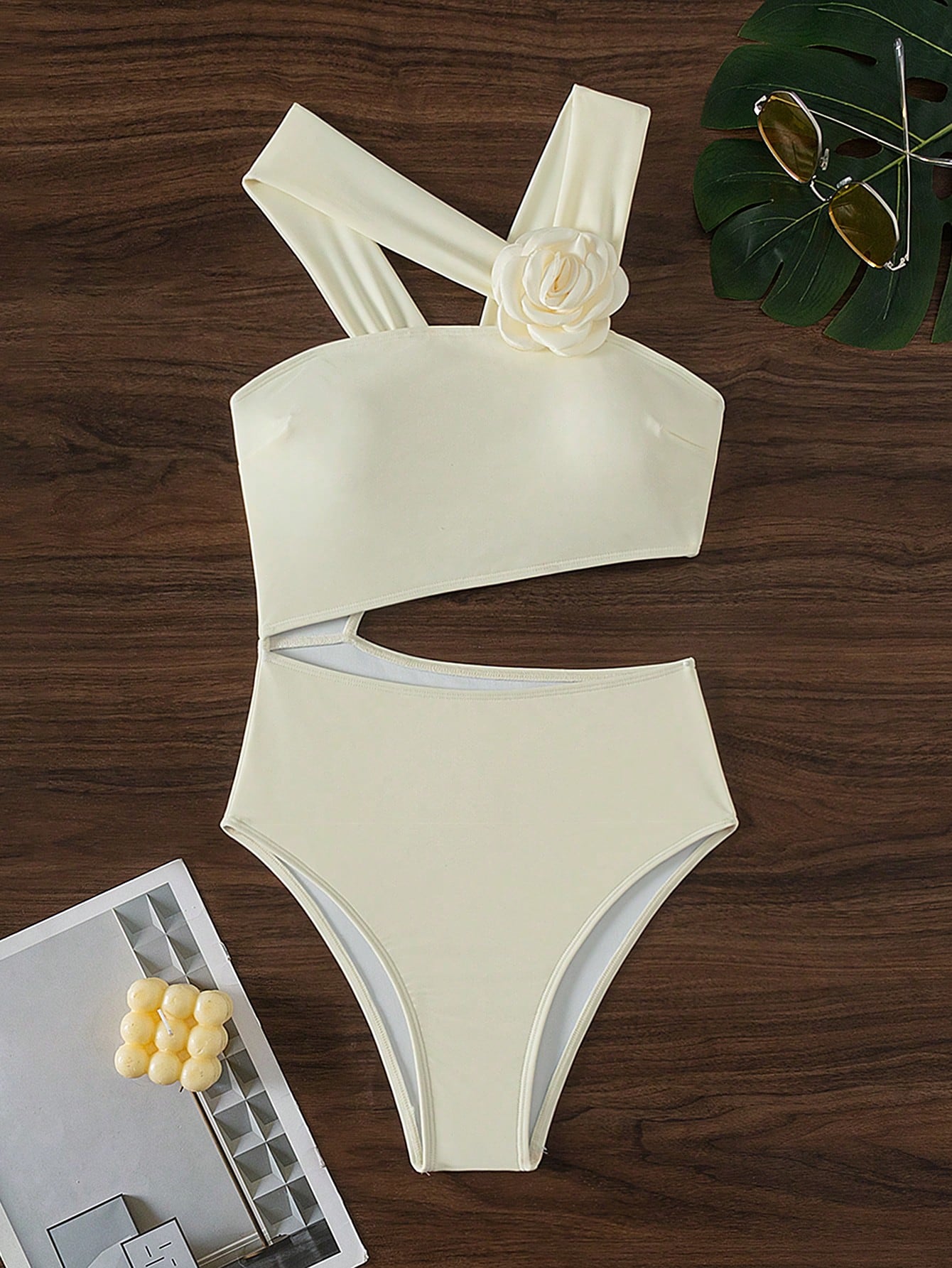 In Beige Women One-Pieces