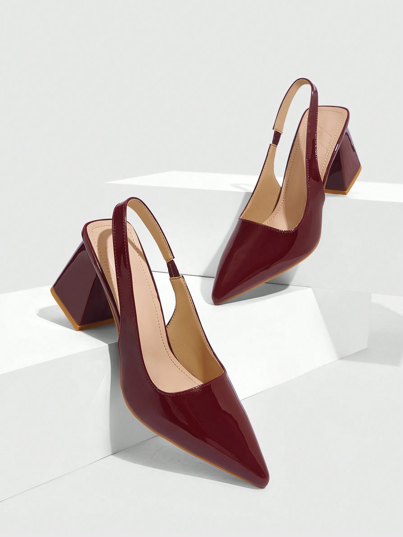 In Burgundy Women Pumps