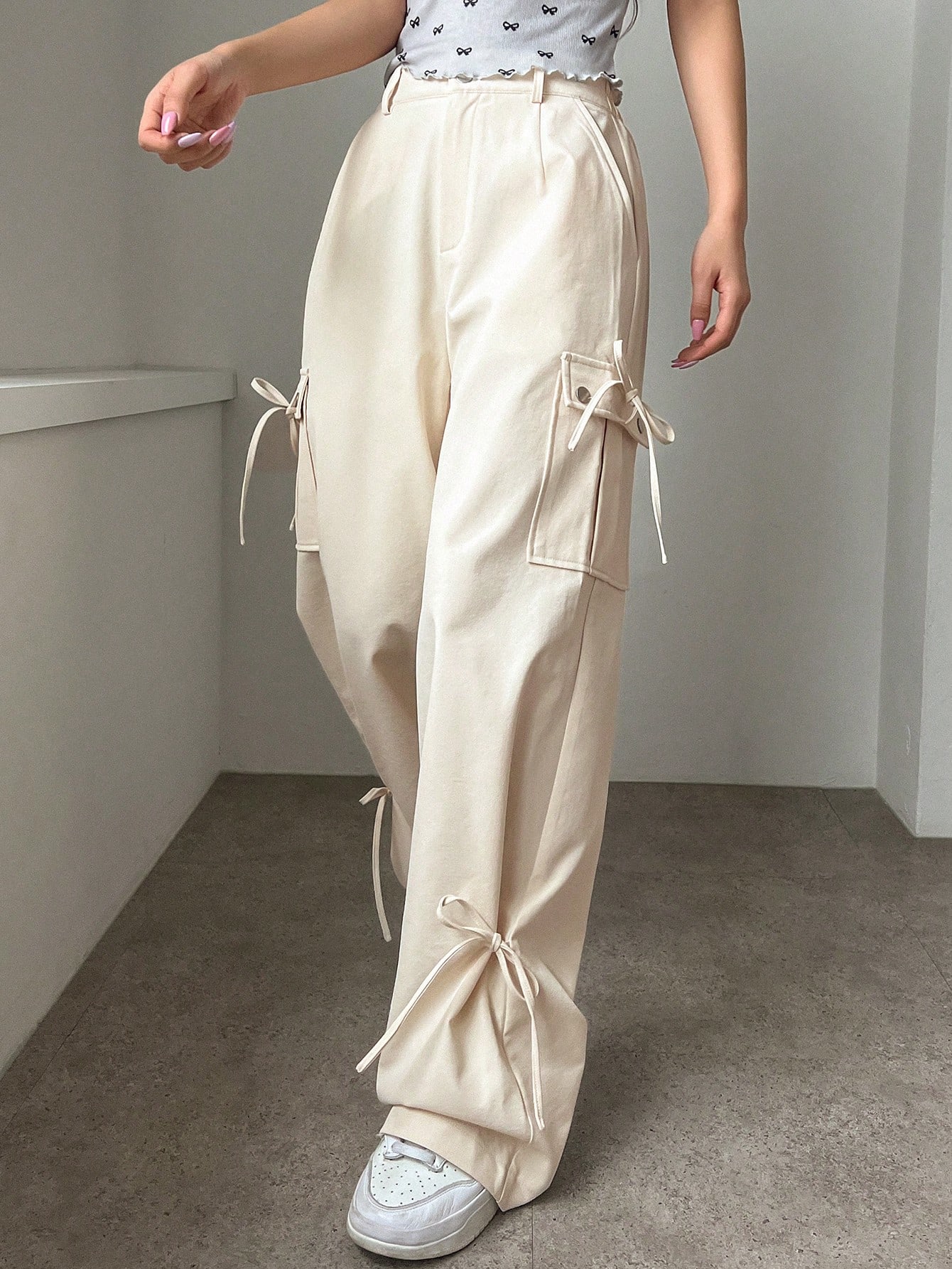 In Beige Women Pants