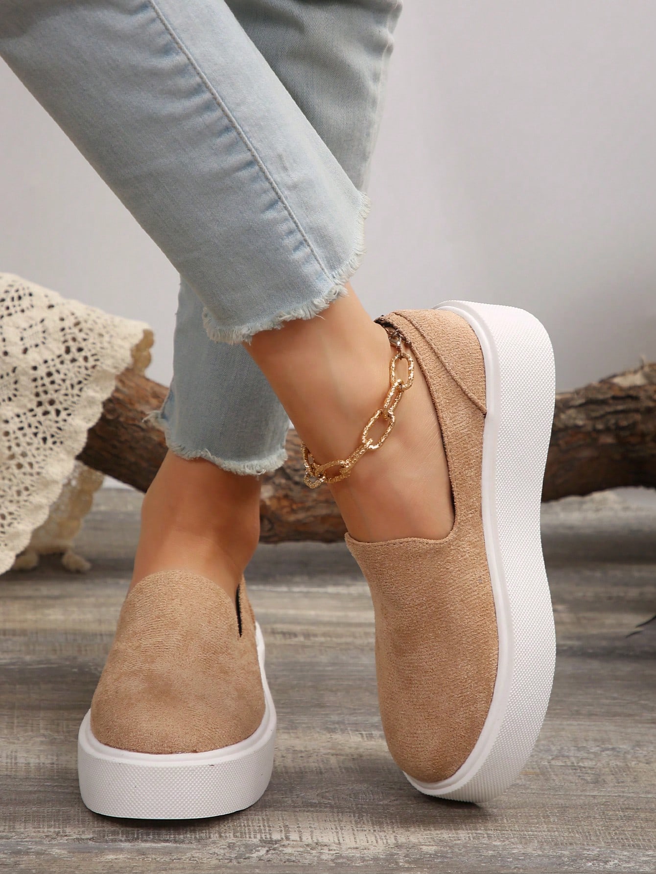 In Khaki Women Wedges & Flatform