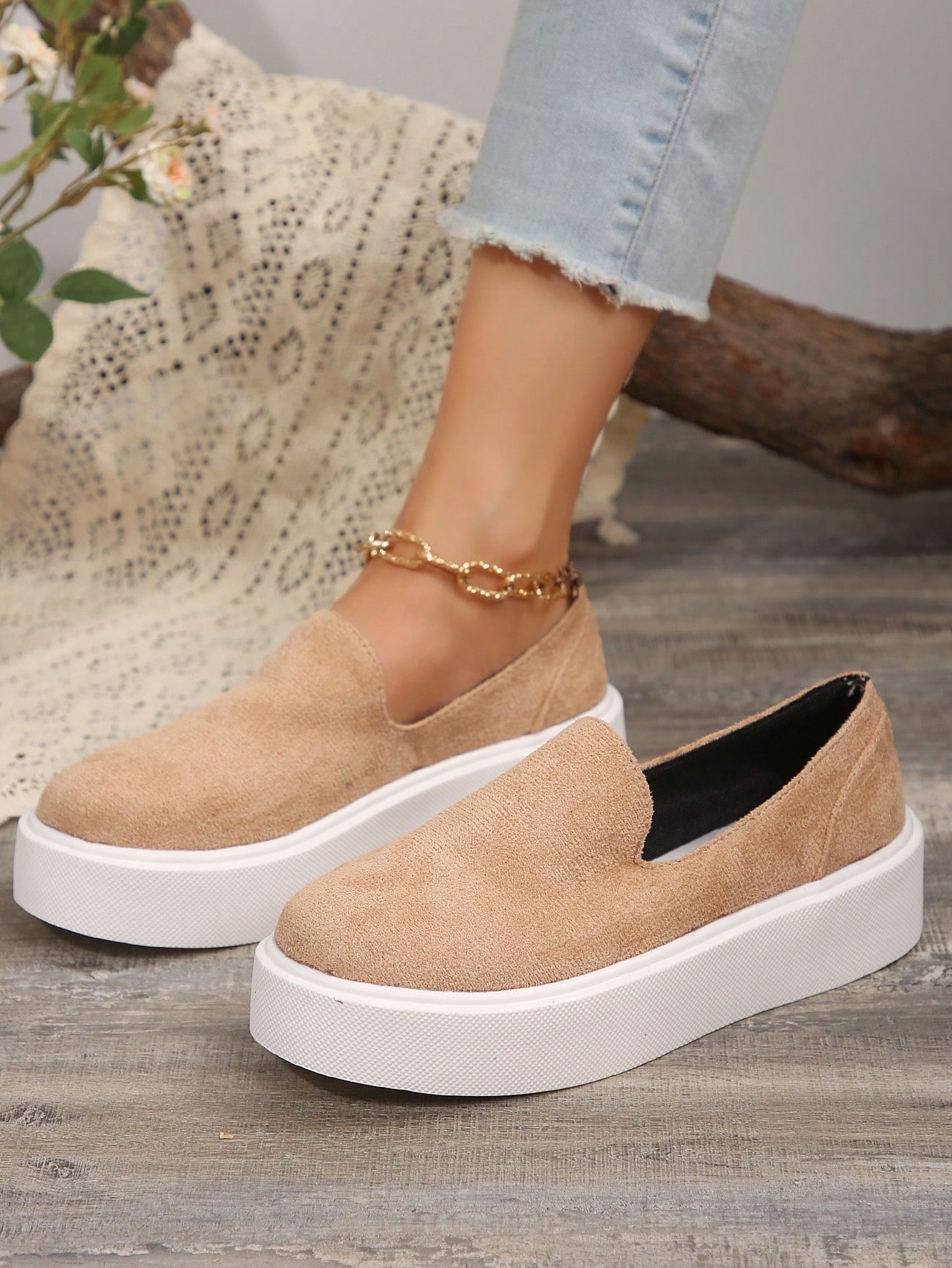 In Khaki Women Wedges & Flatform