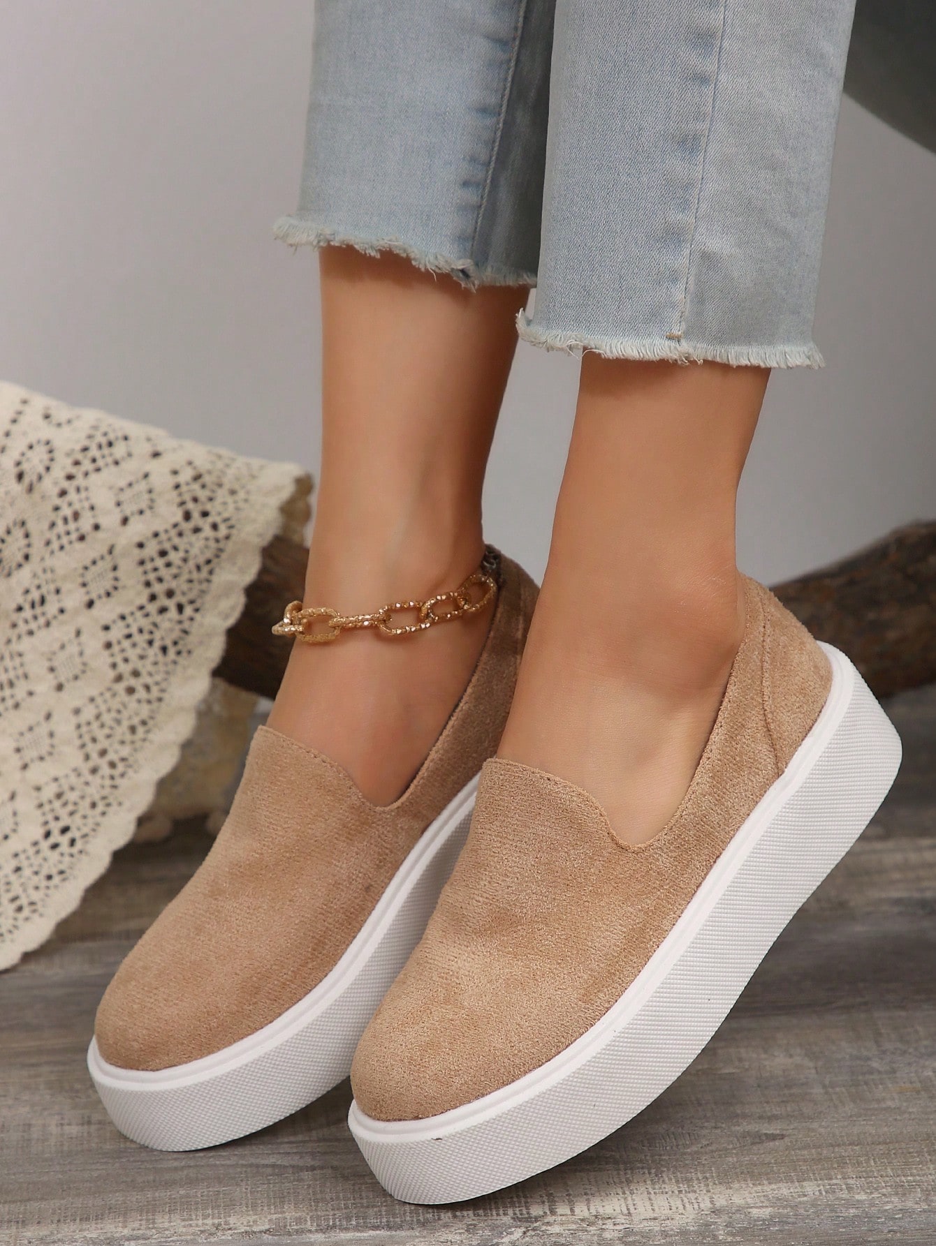 In Khaki Women Wedges & Flatform