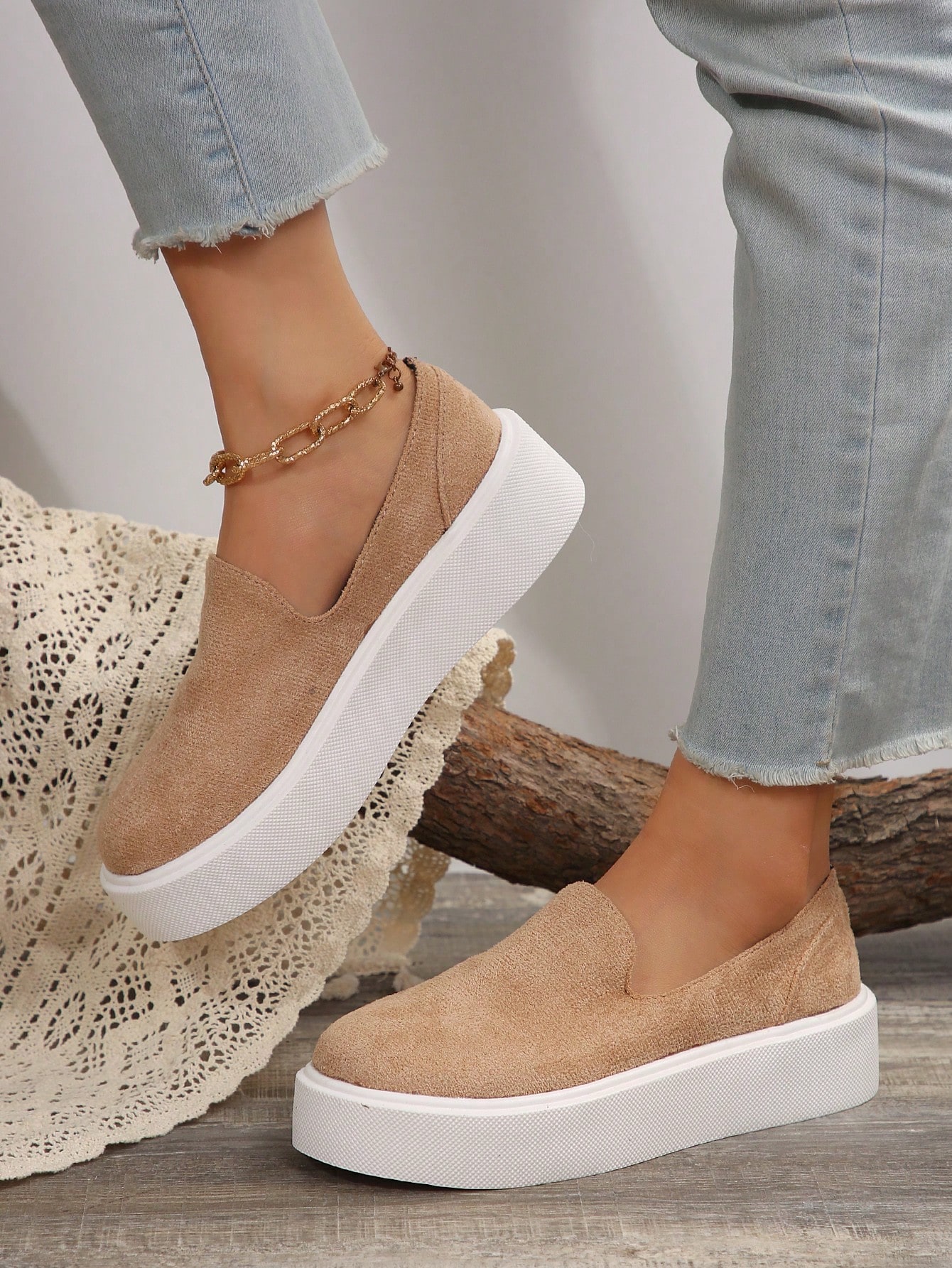 In Khaki Women Wedges & Flatform