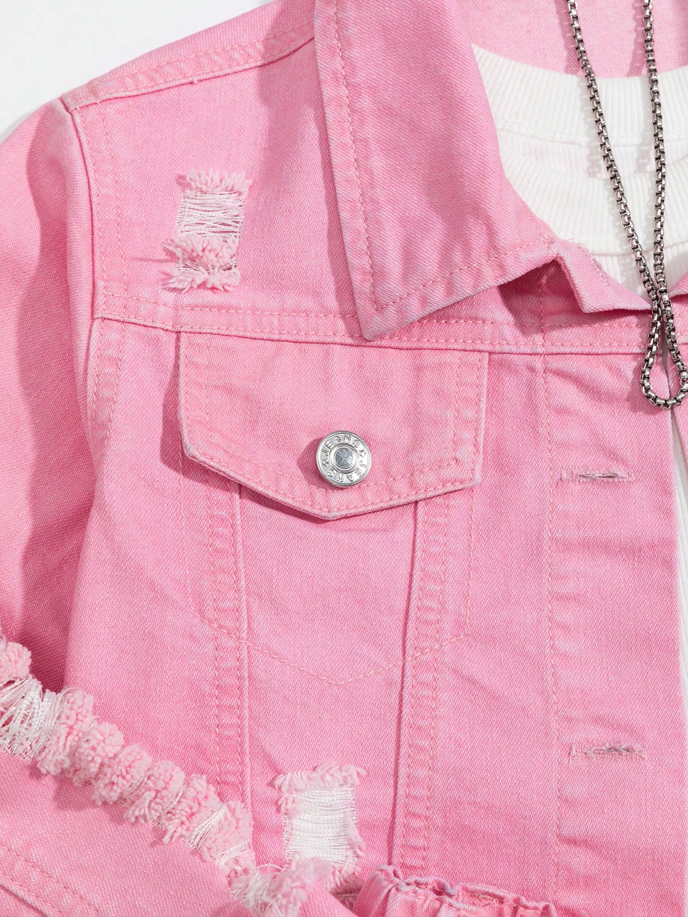 Tween Girls Denim Two-piece Outfits