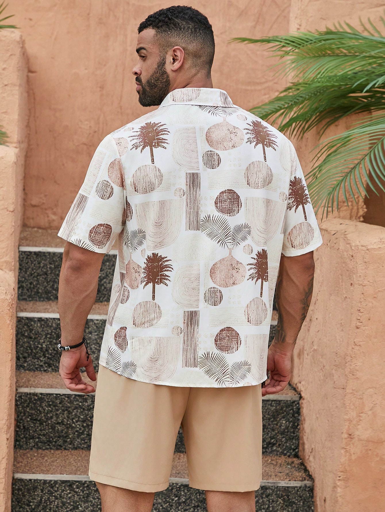 Men Plus Size Shirt Co-ords