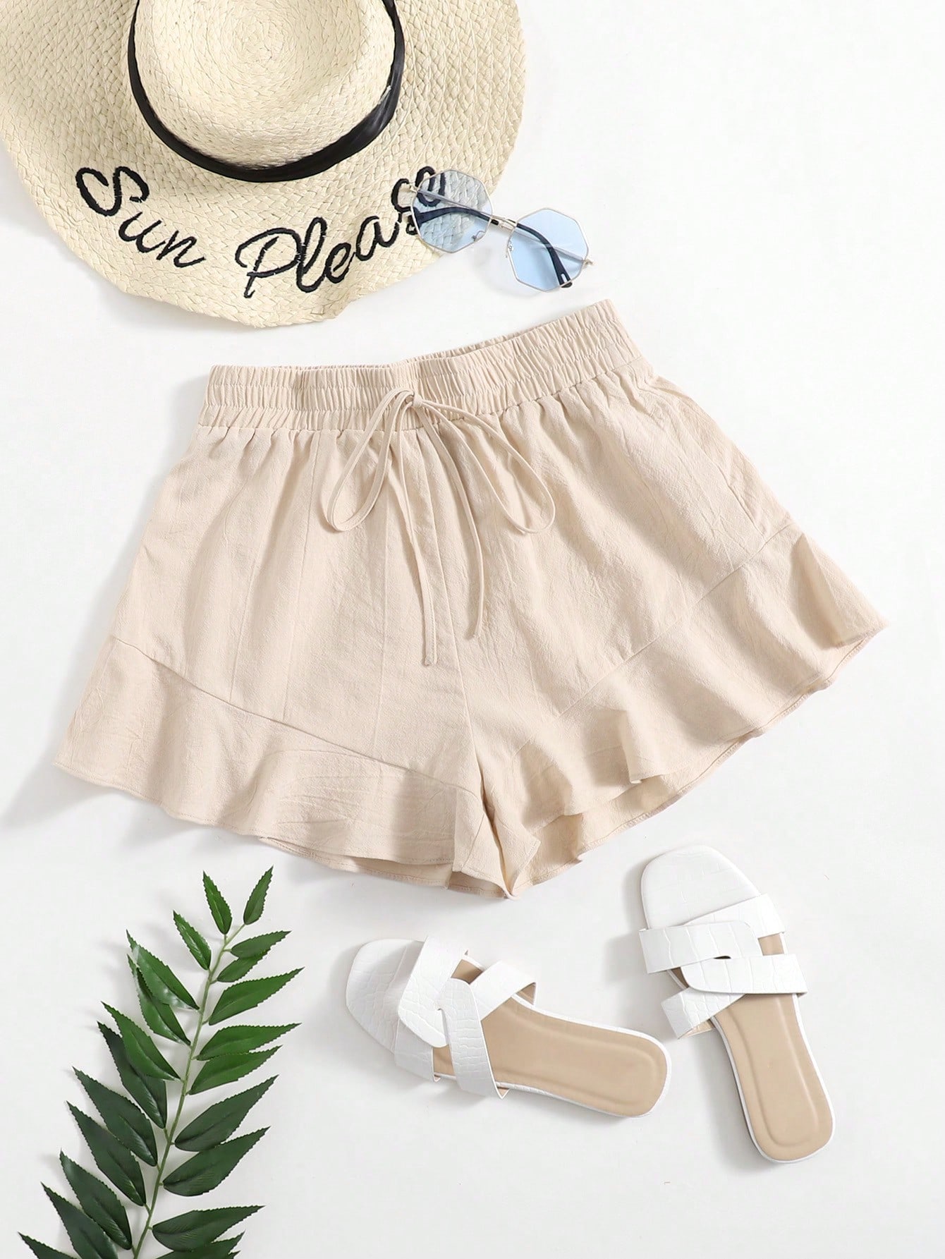 In Beige Women Shorts