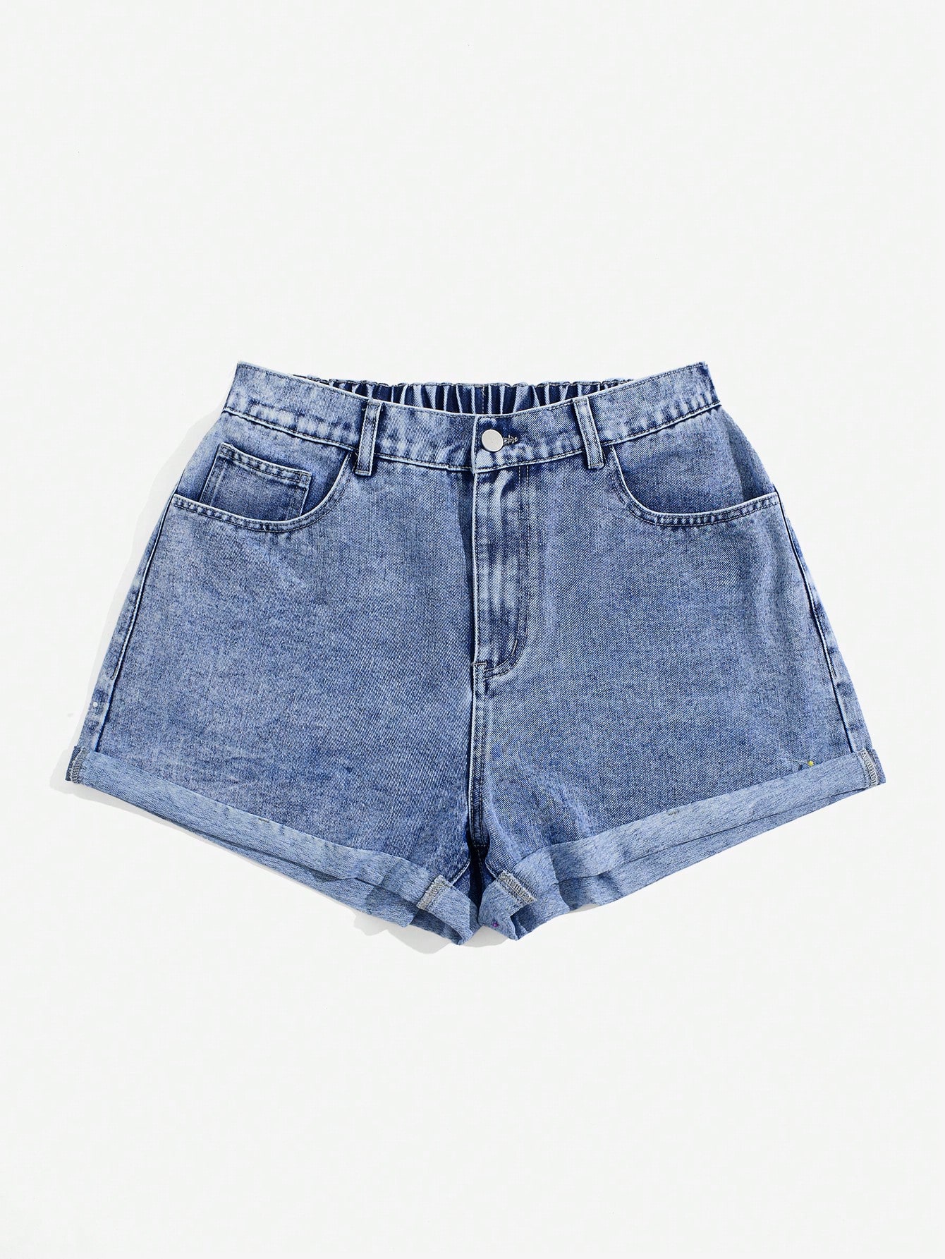 Plus Size Denim Shorts