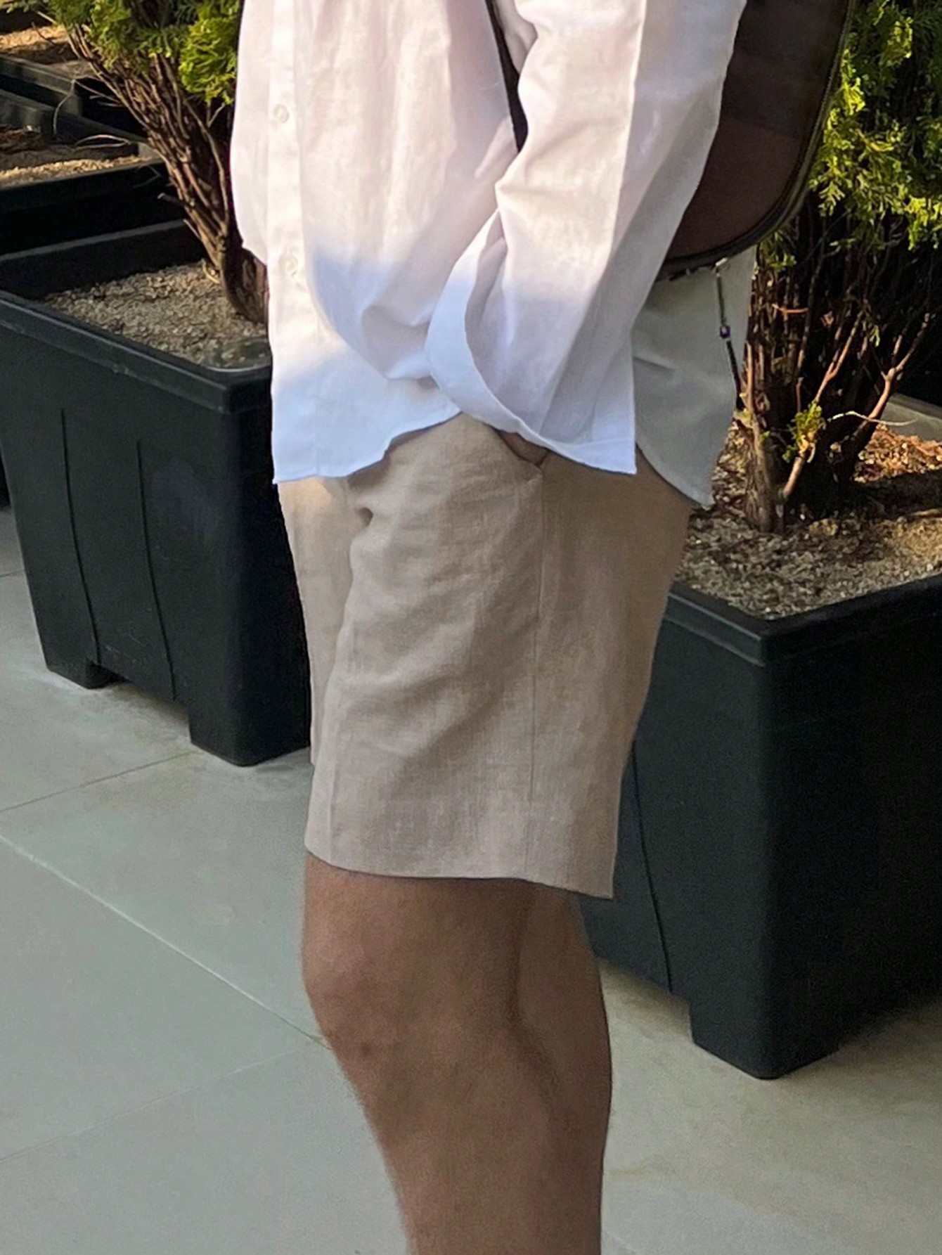 Men Linen Shorts