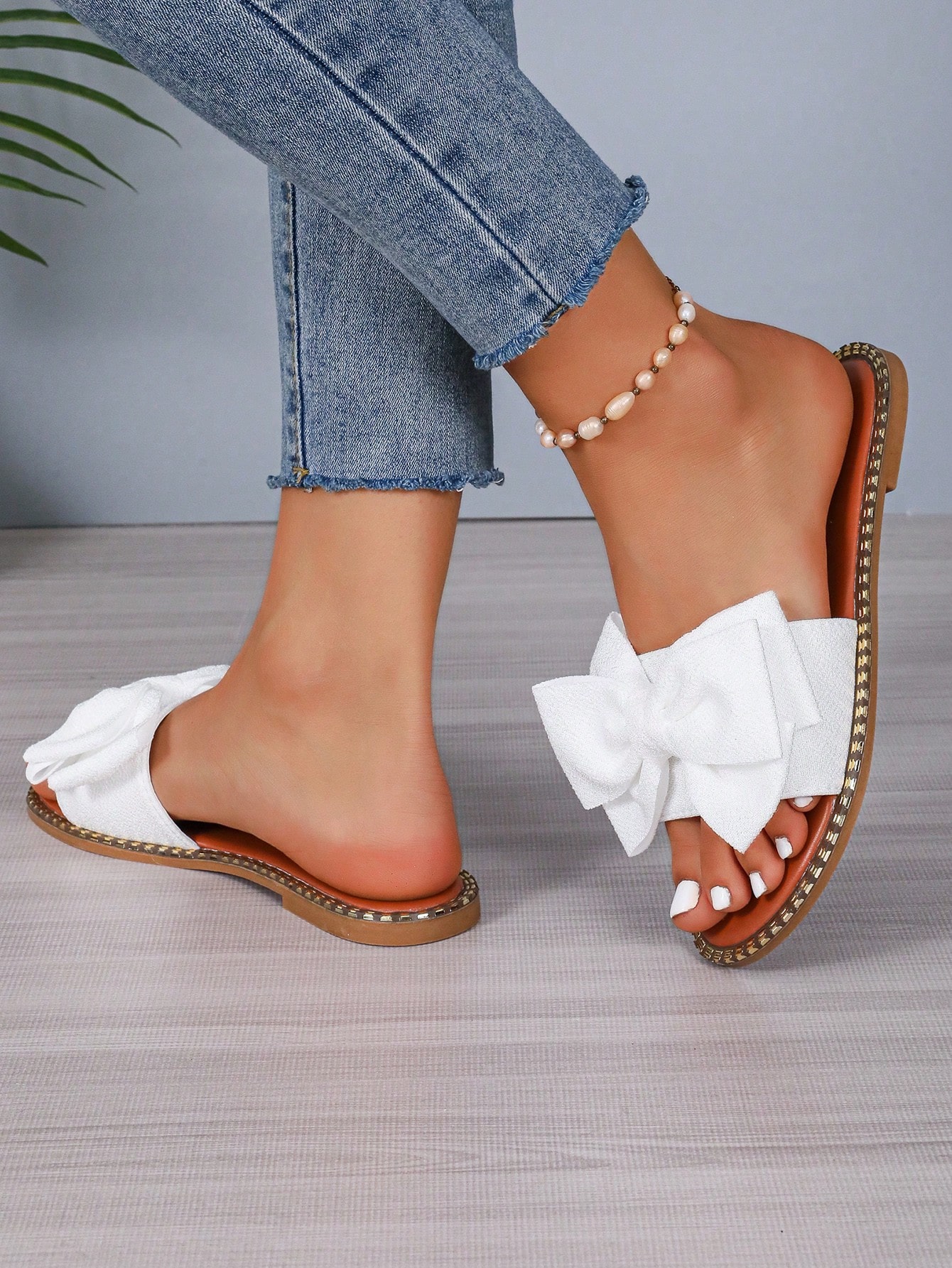 In White Women Flat Sandals