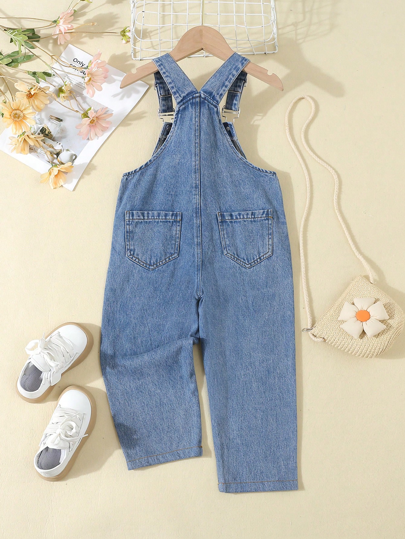 Young Girls Denim Overalls & Jumpsuits