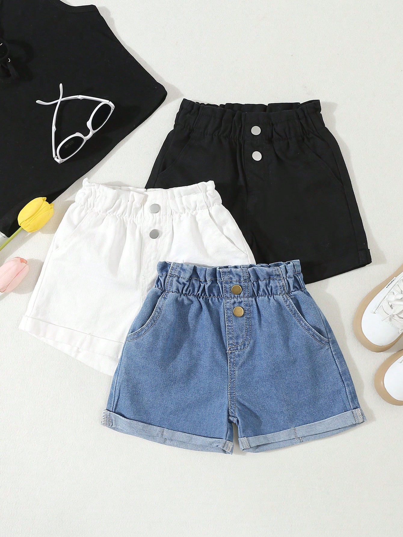 Young Girls Denim Shorts