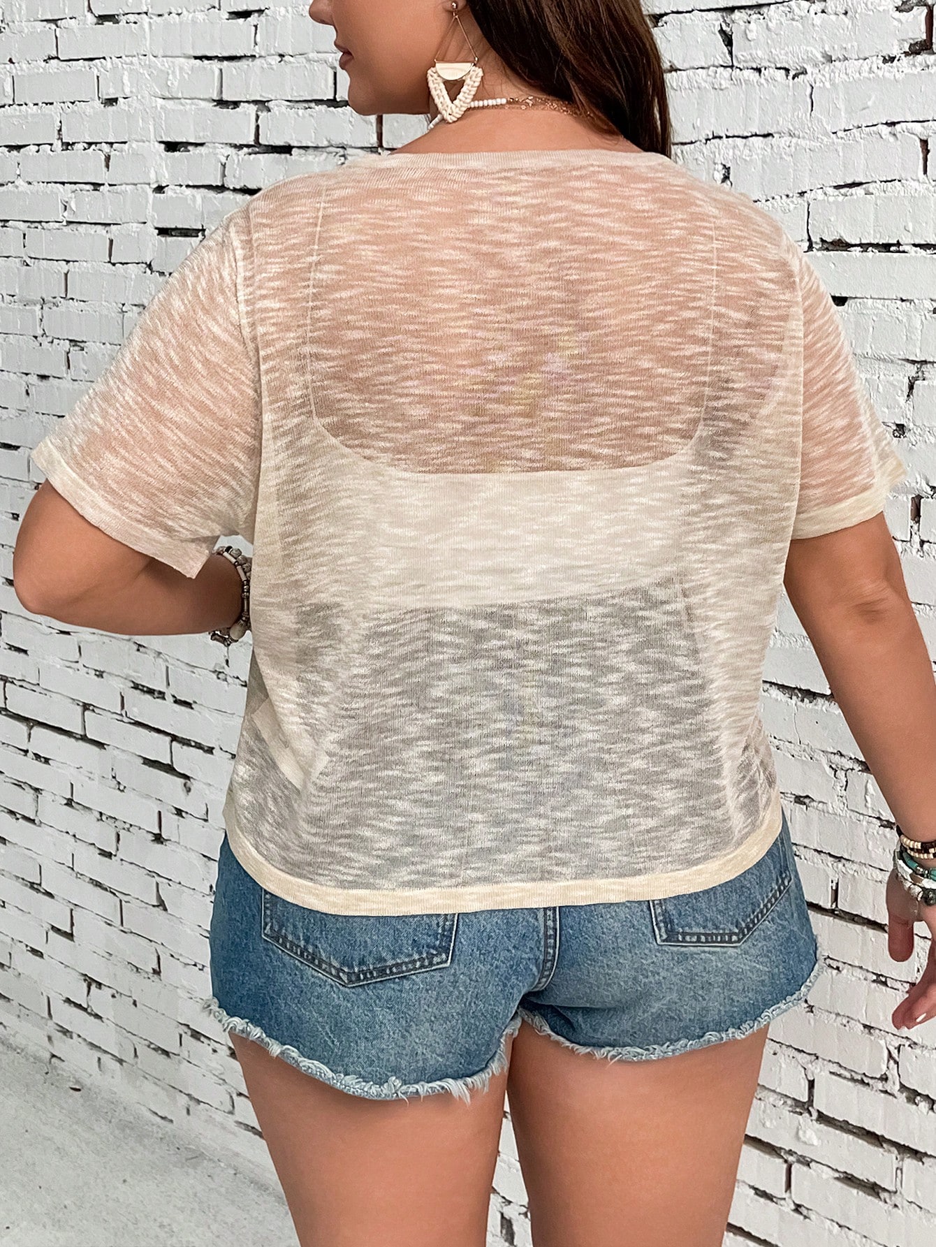 In Casual Plus Size Knit Tops