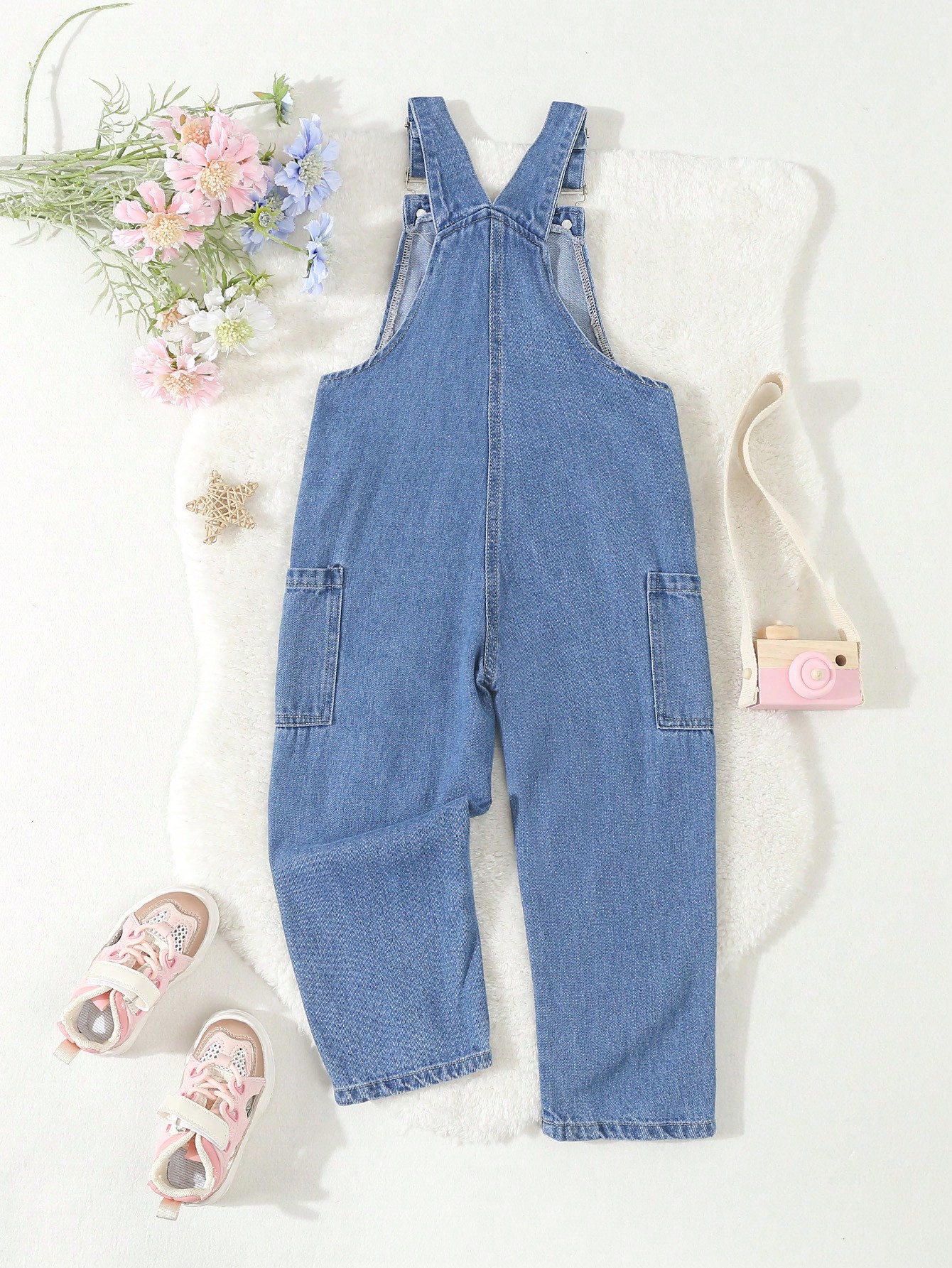 Young Girls Denim Overalls & Jumpsuits