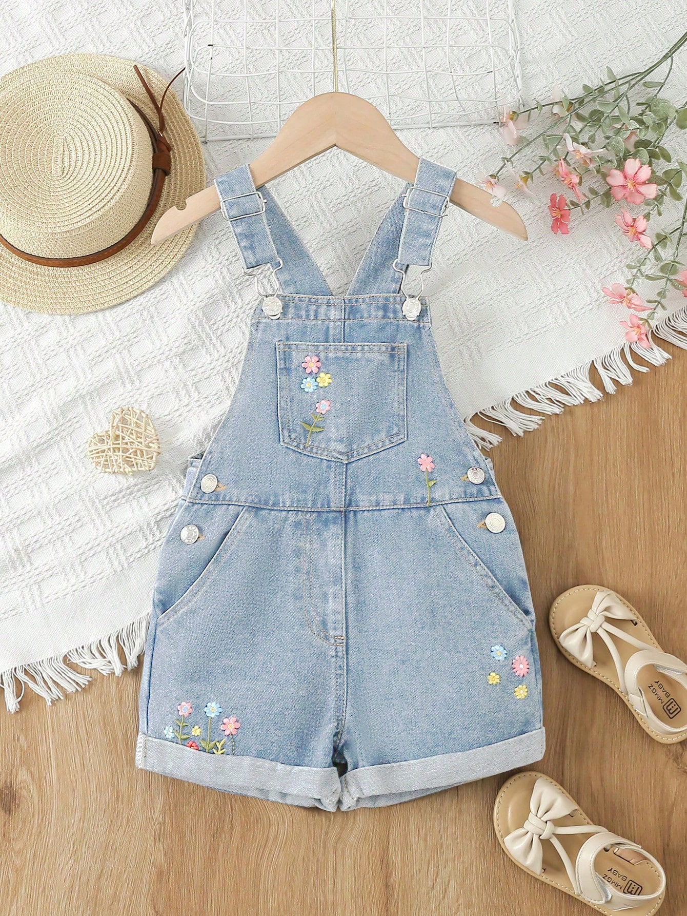 Young Girls Denim Overalls & Jumpsuits