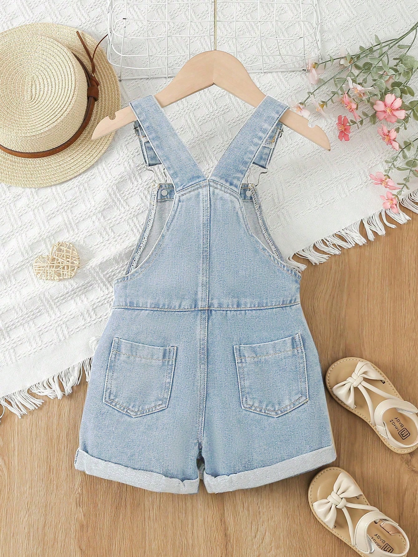 Young Girls Denim Overalls & Jumpsuits