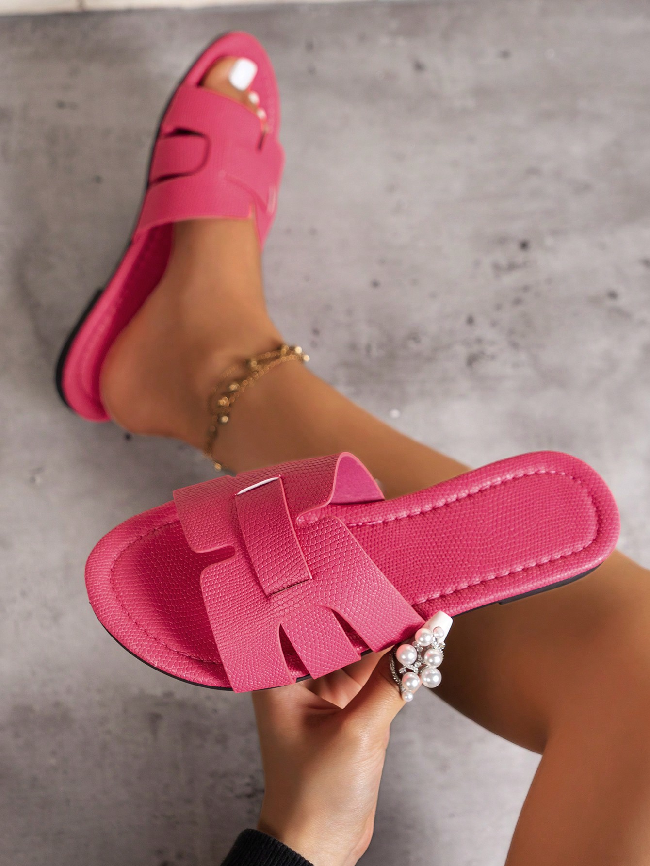 In Hot Pink Women Sandals