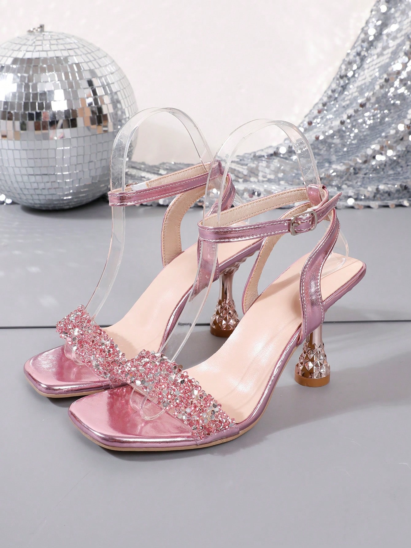 In Pink Women Heeled Sandals