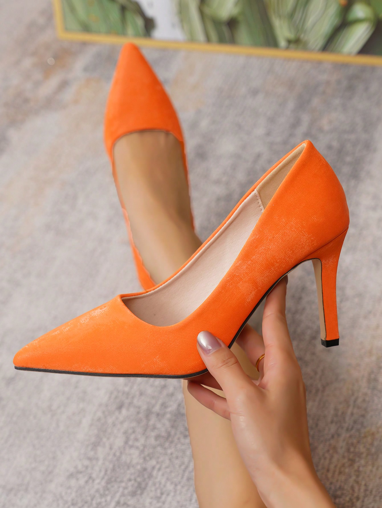 In Orange Women Pumps