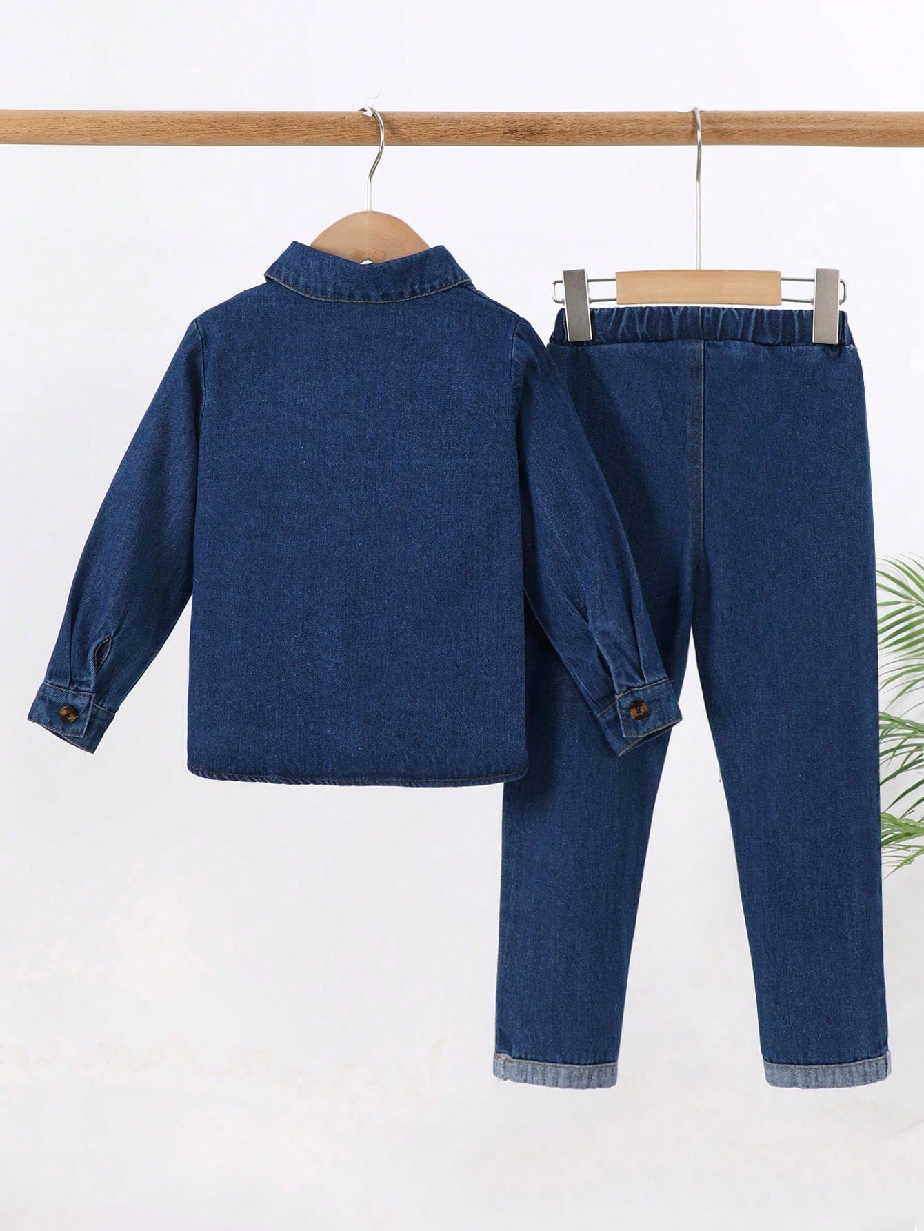 Young Boys Denim Two-piece Outfits