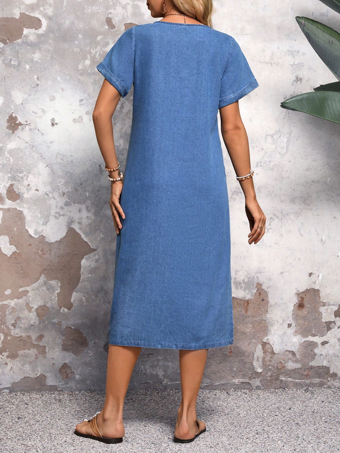 In Blue Women Denim Dresses