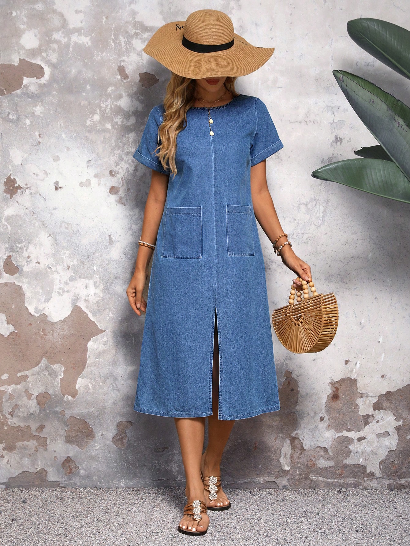 In Blue Women Denim Dresses