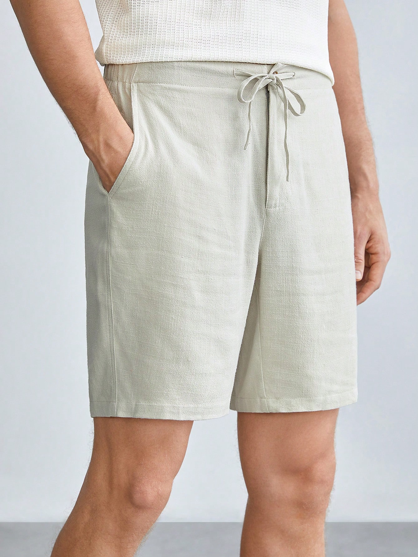 Men Linen Shorts