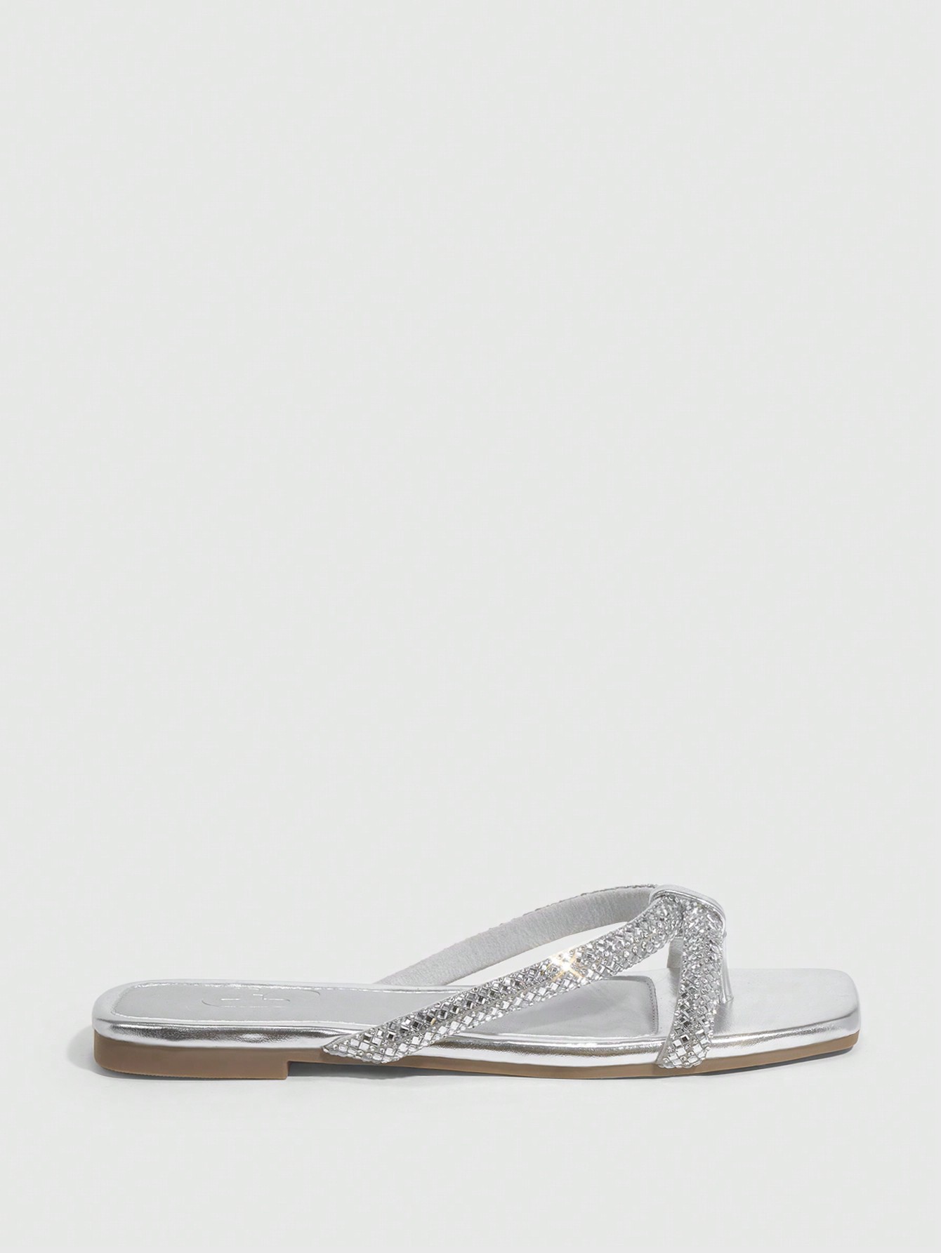 In Silver Women Slippers