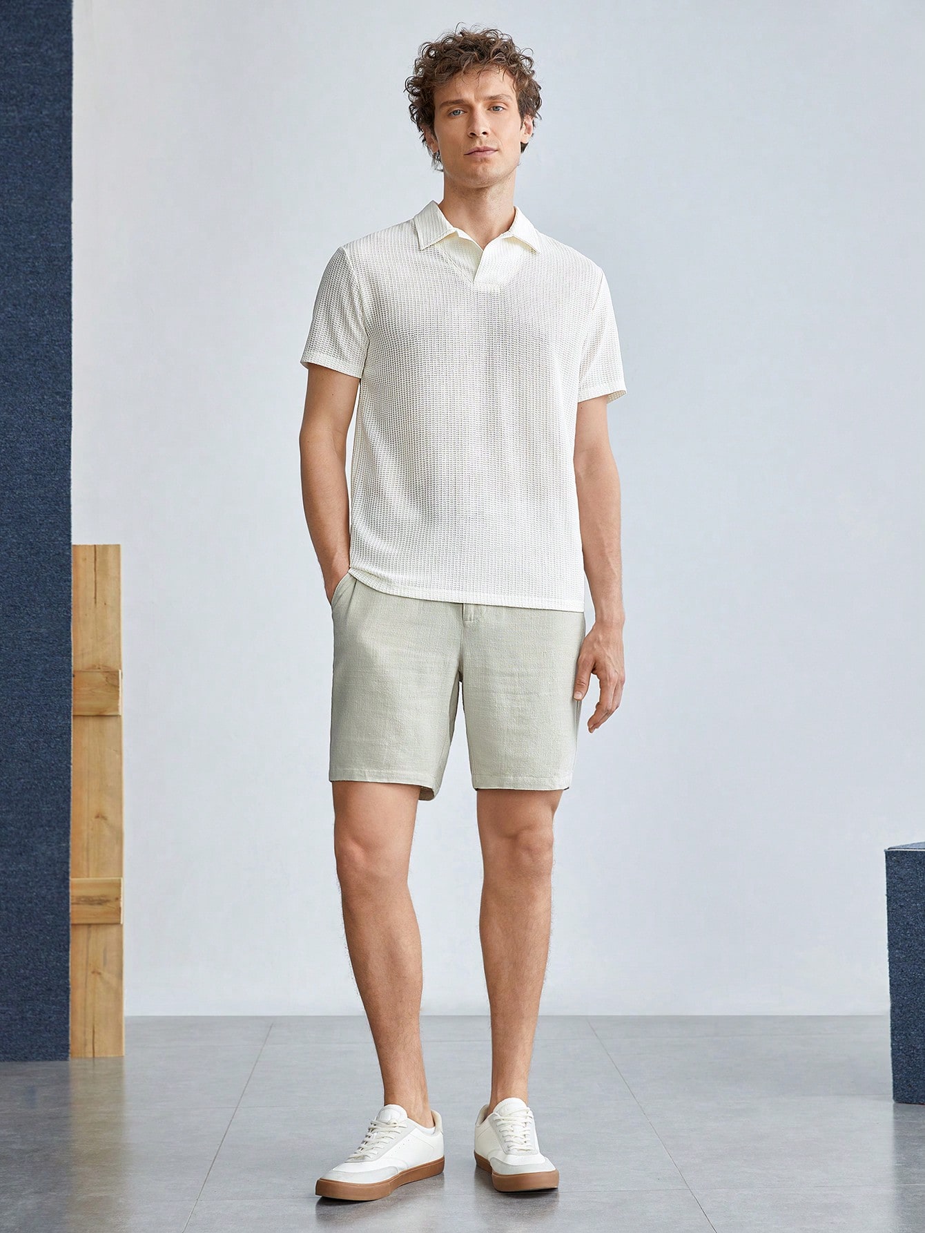 Men Linen Shorts