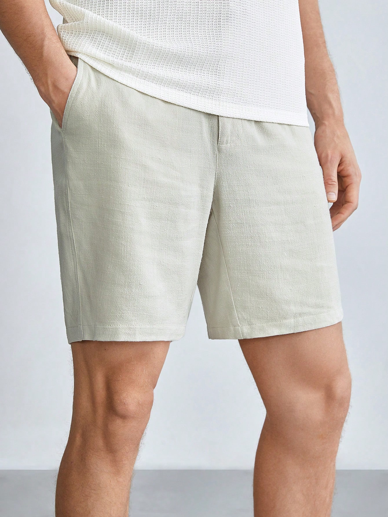 Men Linen Shorts