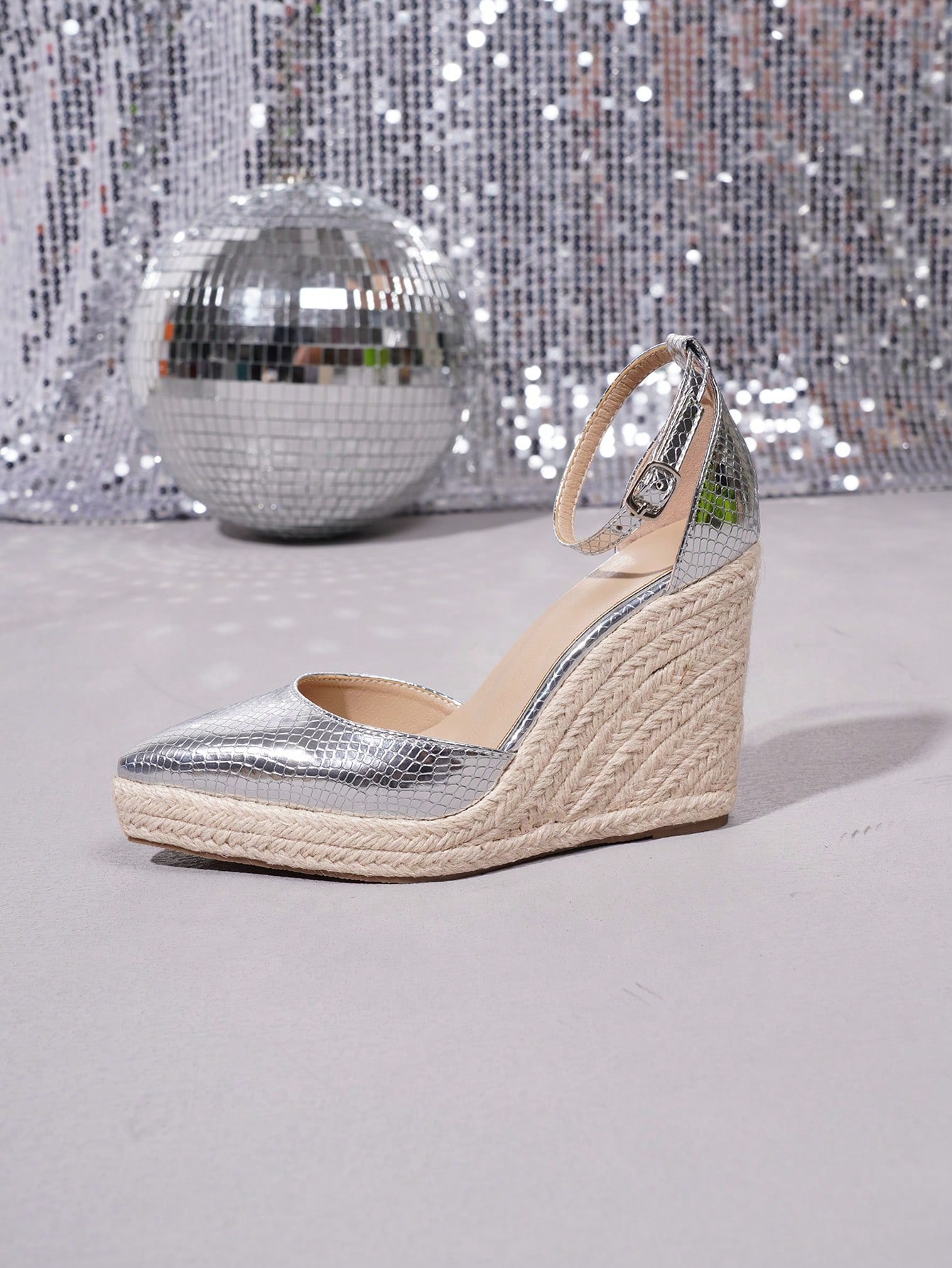 In Silver Women Wedges & Flatform