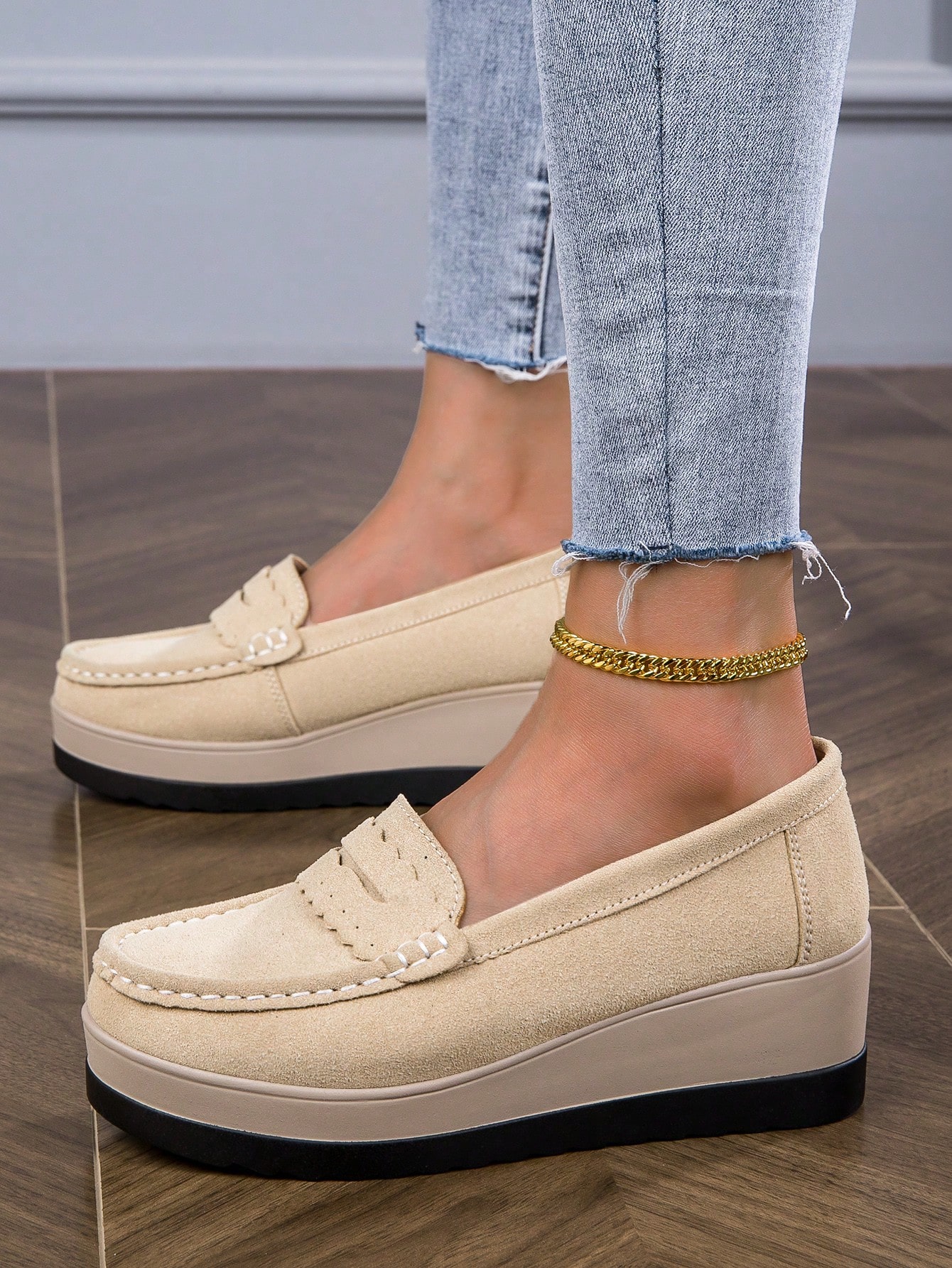 In Khaki Women Wedges & Flatform