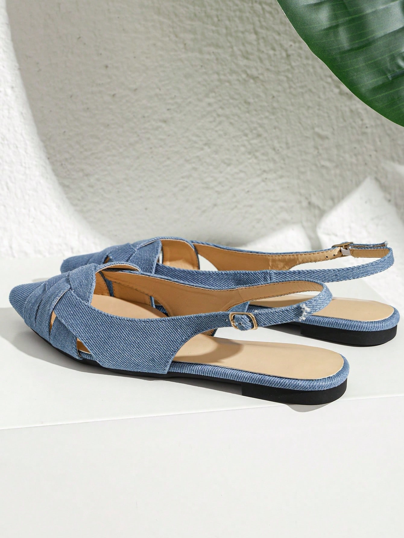 In Blue Women Flats