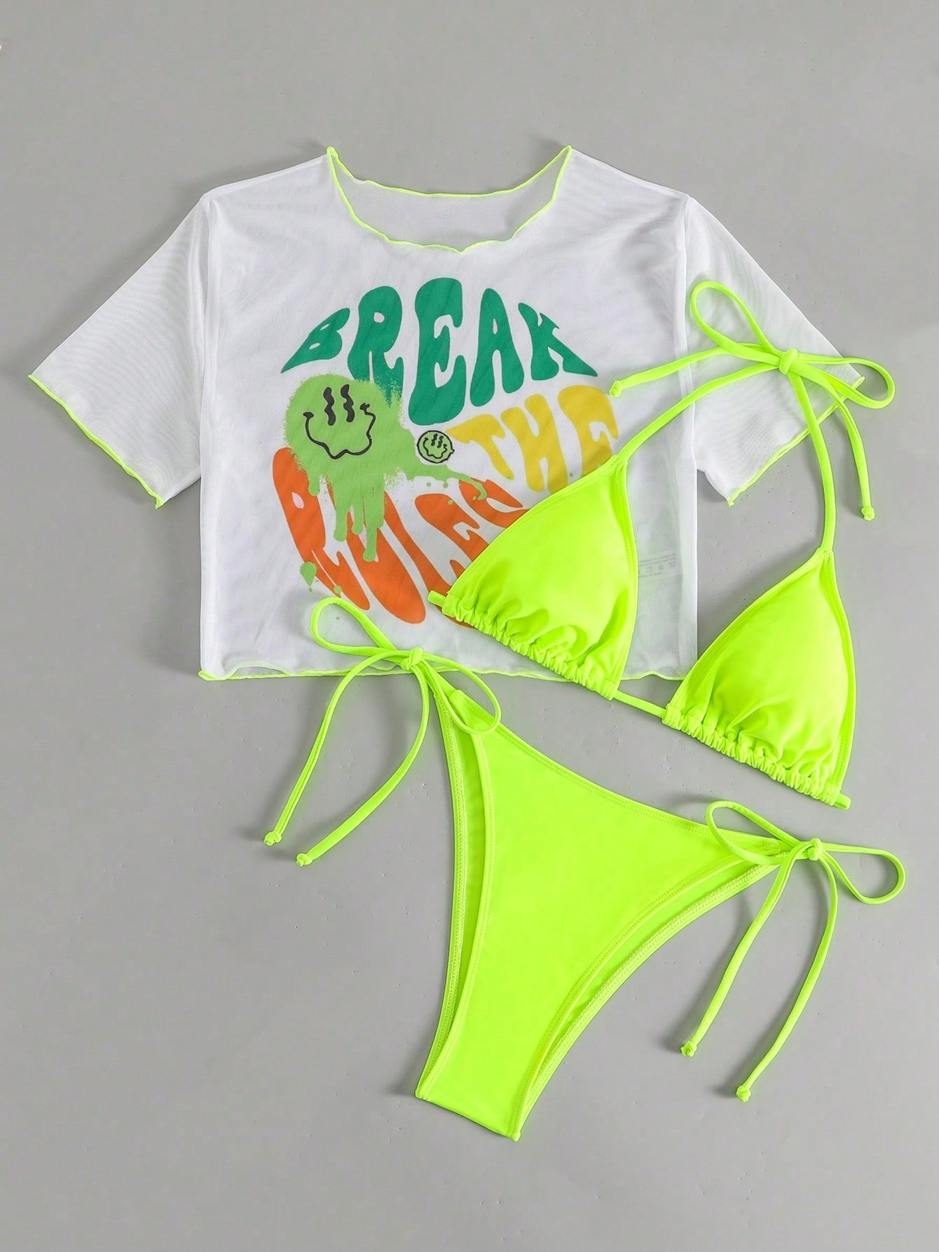 In Short Sleeve Women Bikini Sets