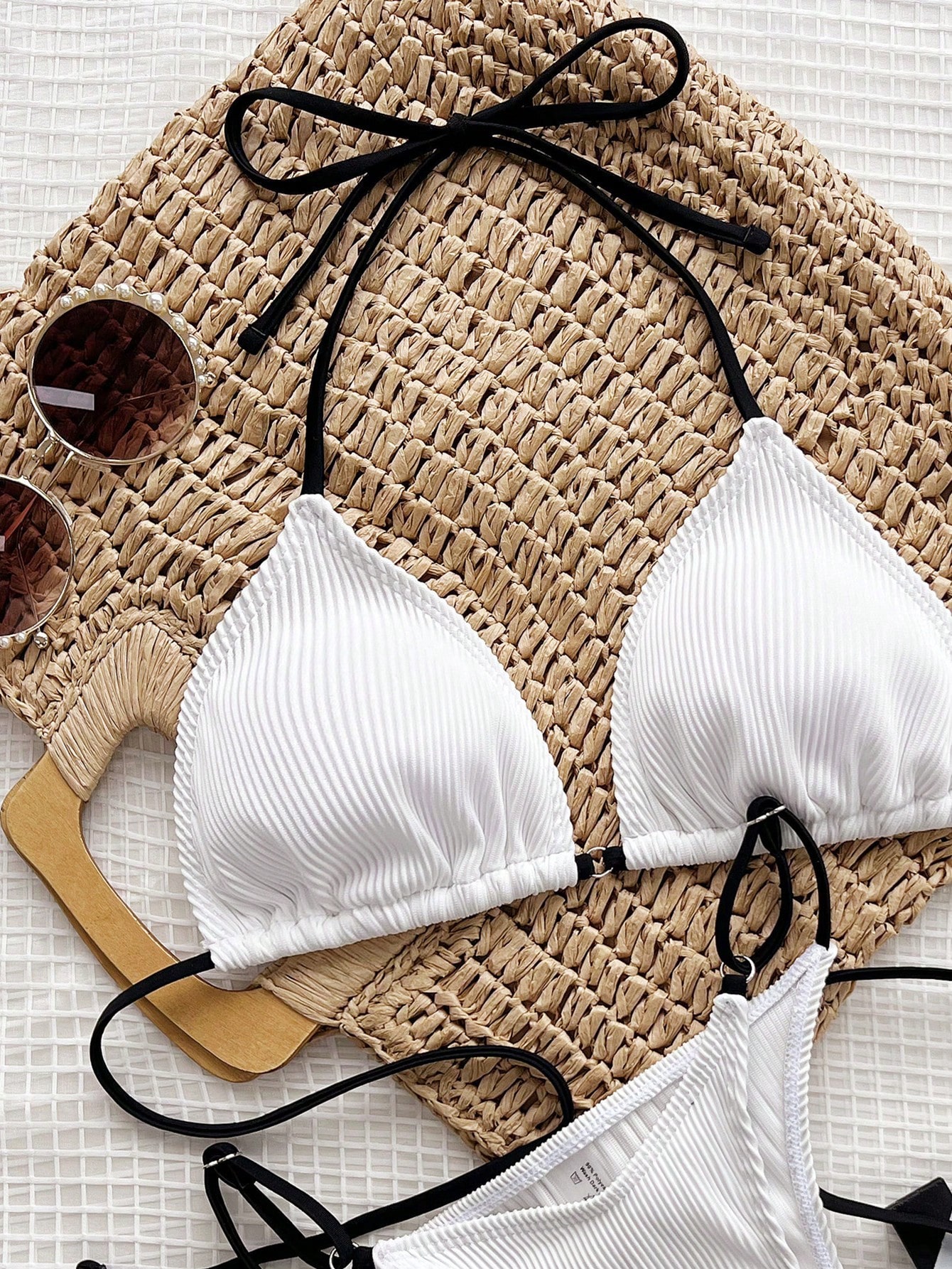 In White Women Bikini Sets