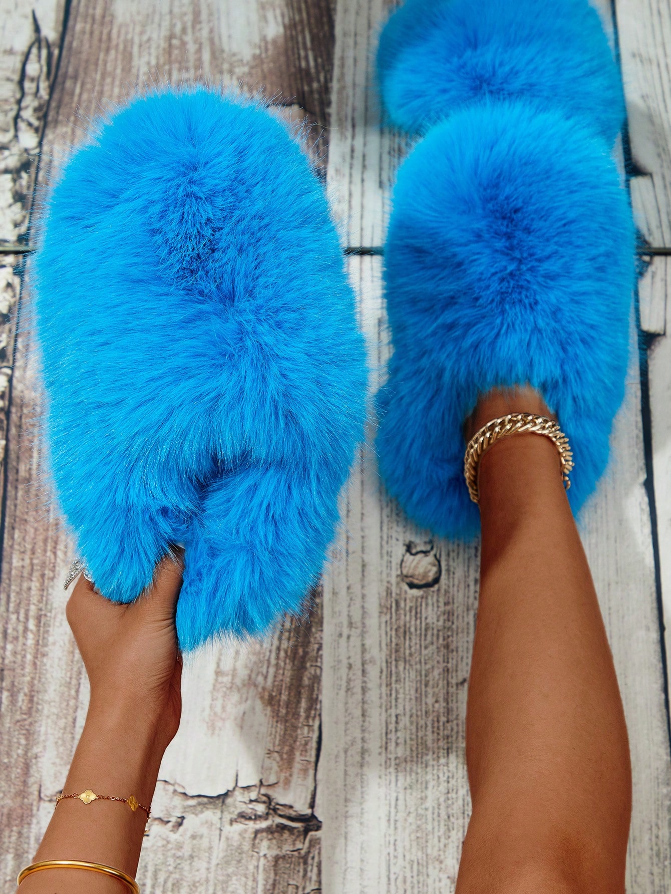 In Blue Women Slippers