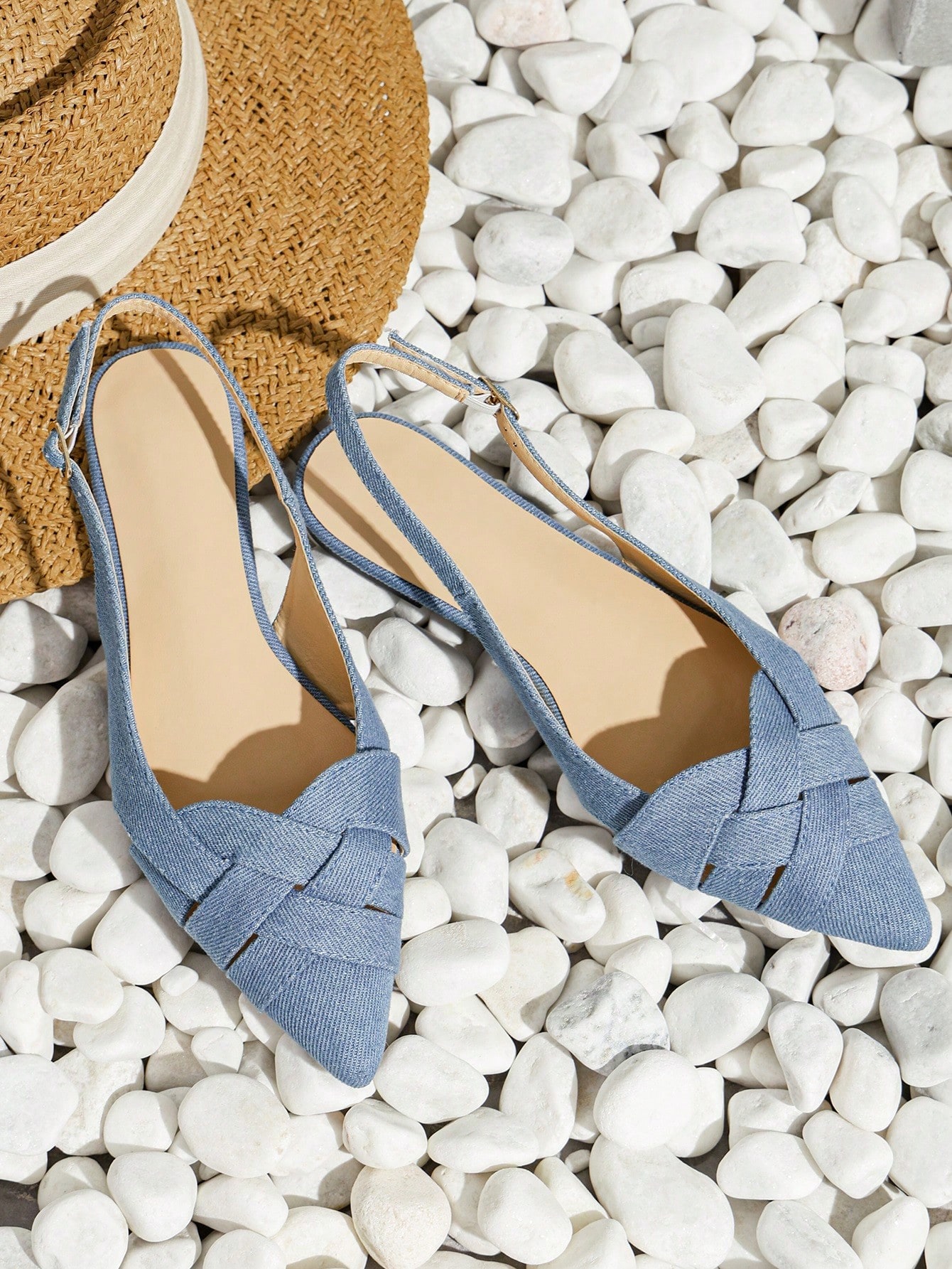 In Blue Women Flats