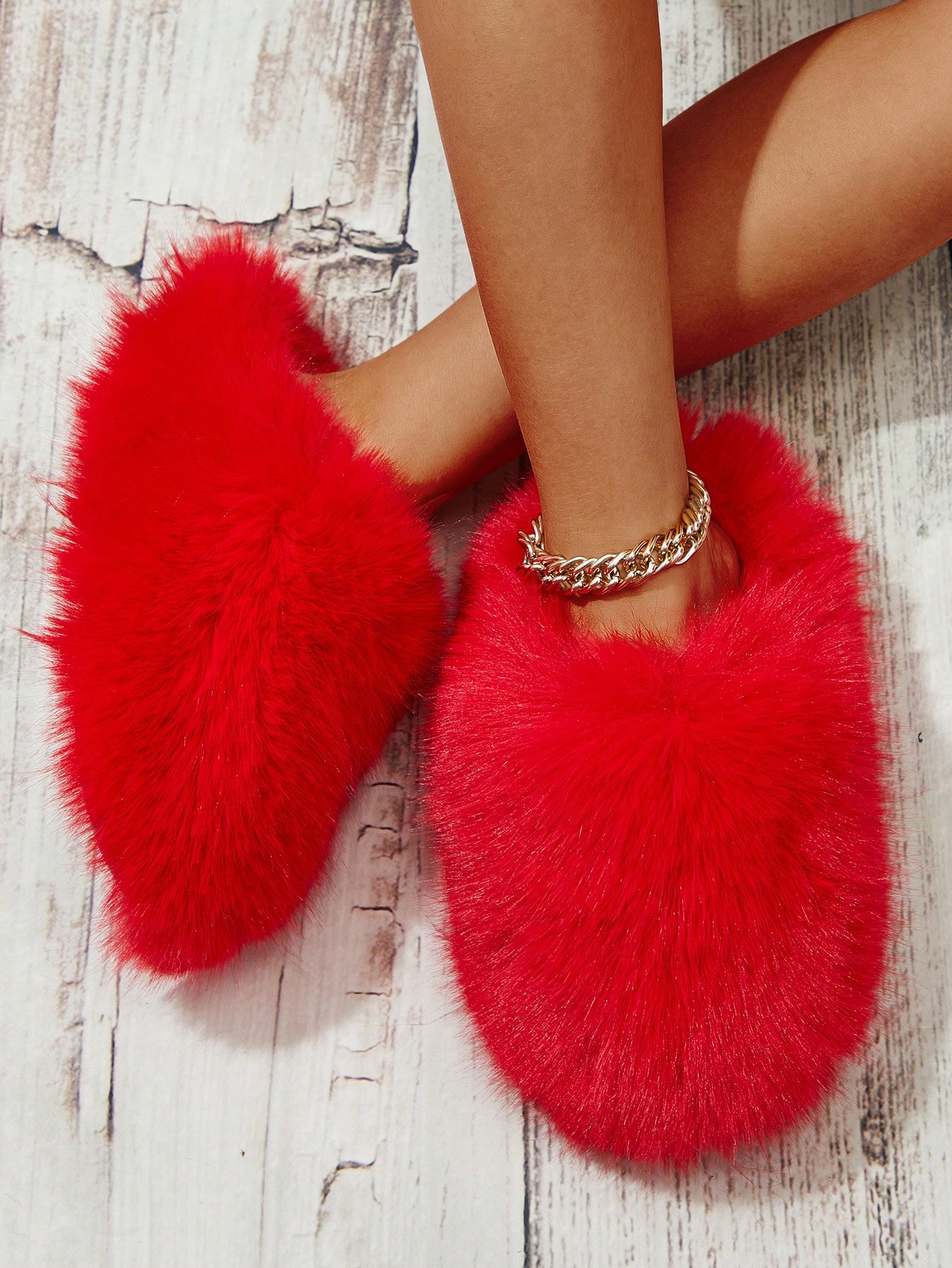 In Red Women Home Slippers