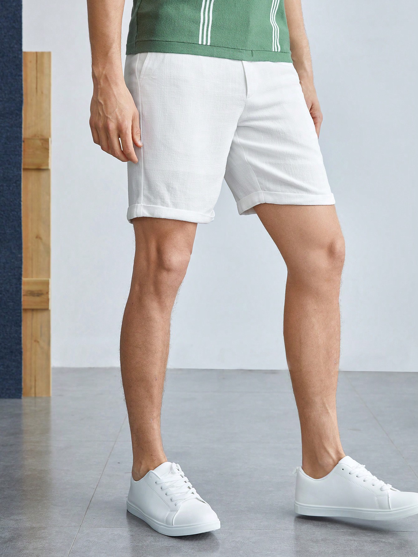 Men Linen Shorts