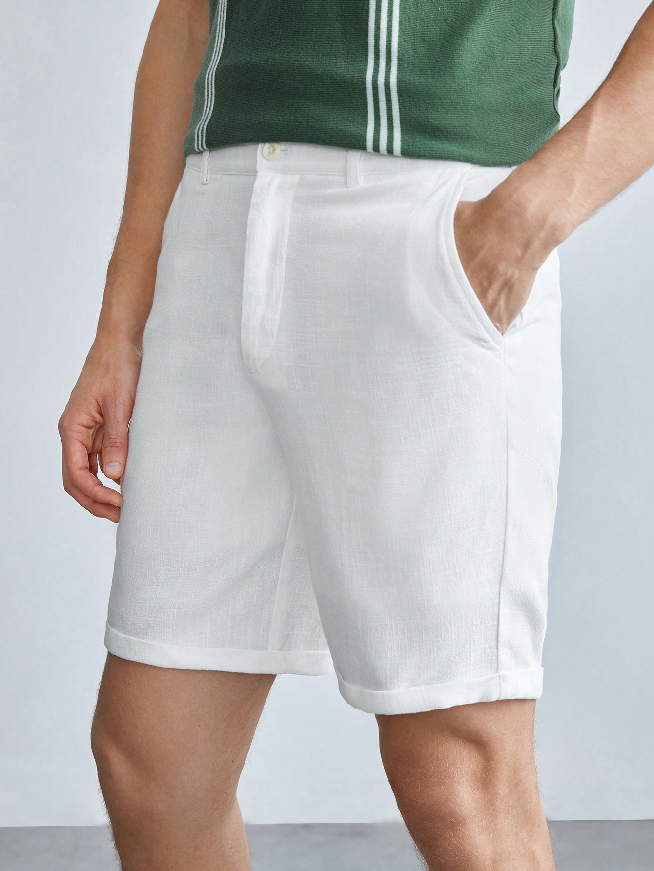 Men Linen Shorts