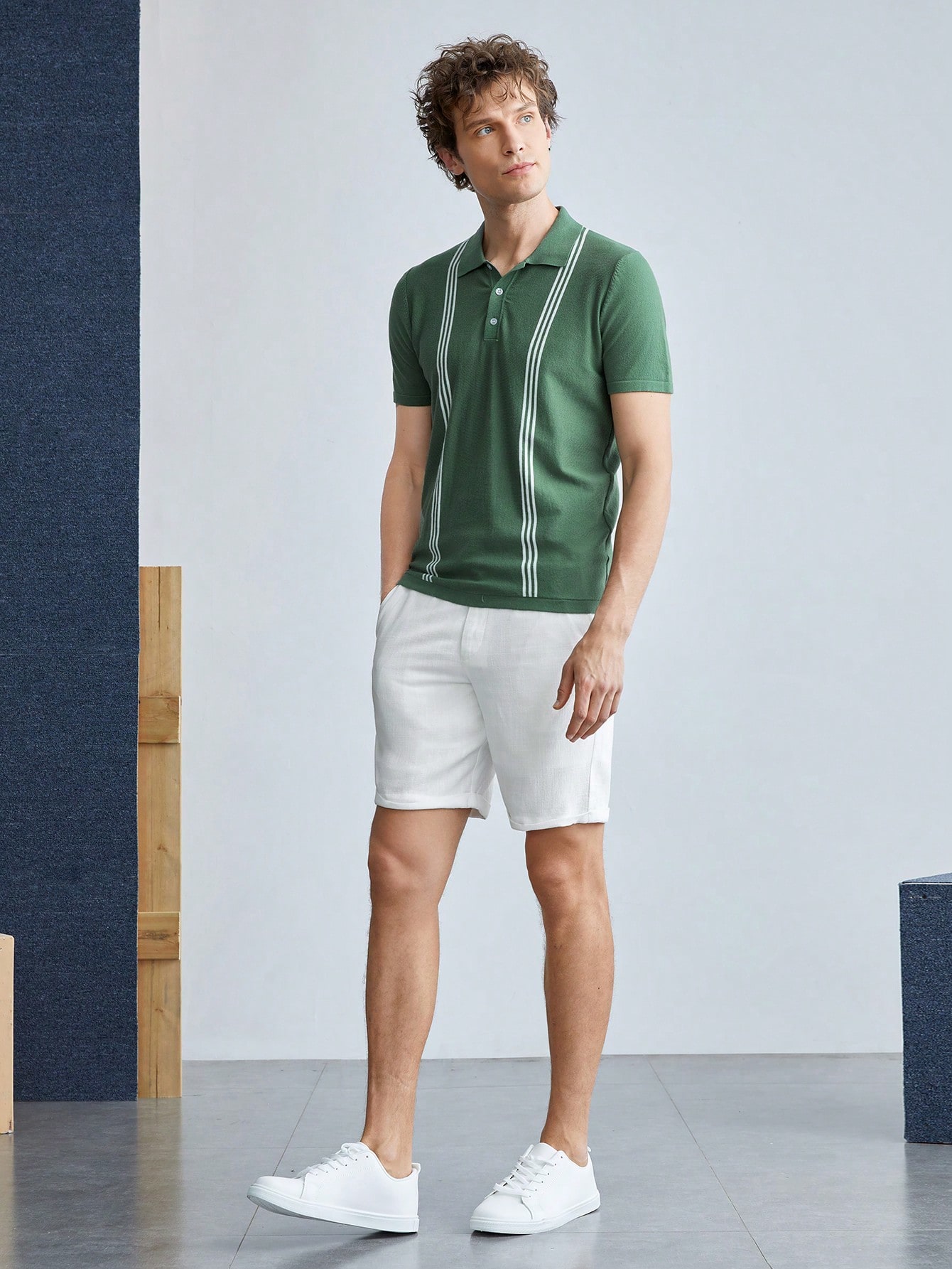 Men Linen Shorts