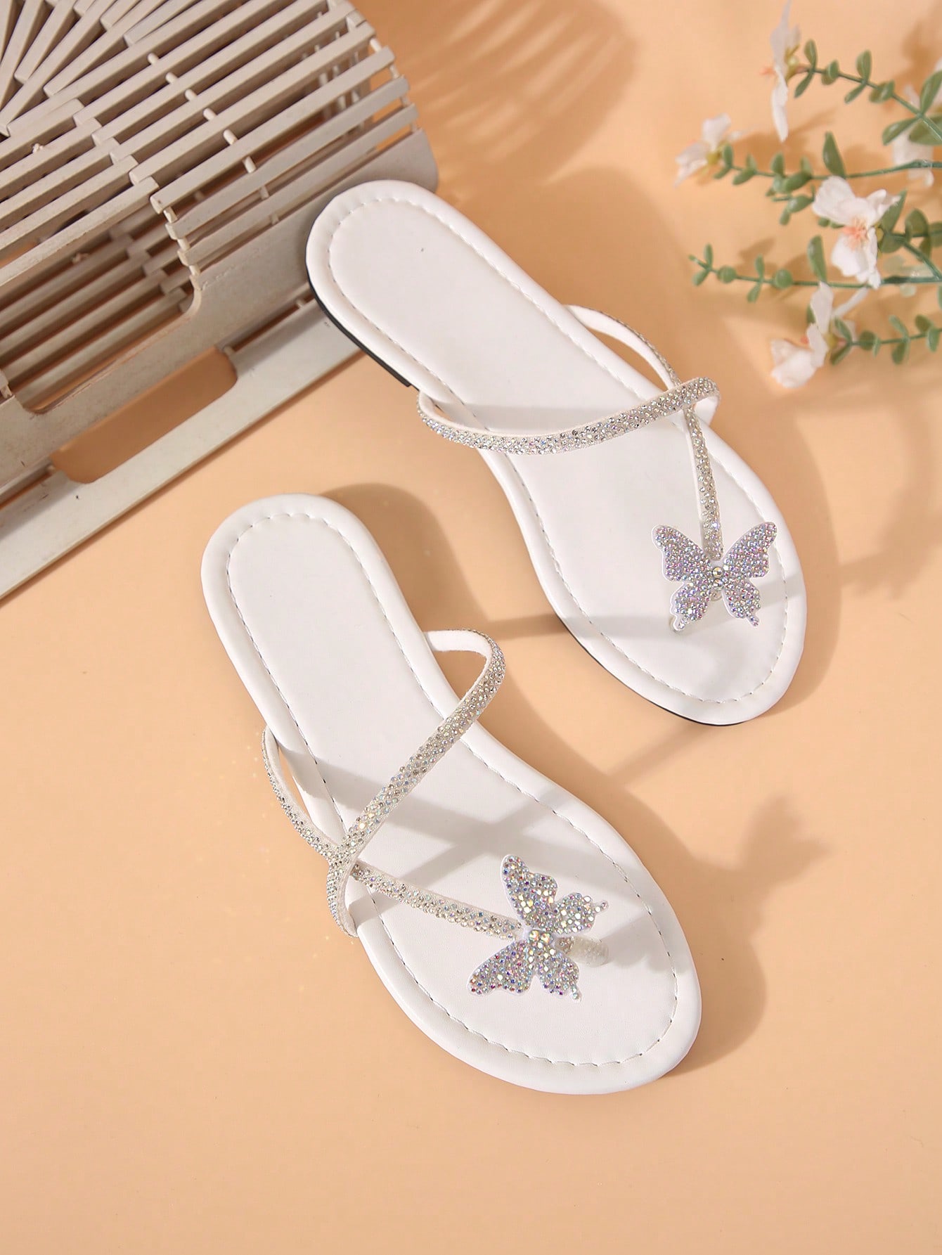 In White Women Flat Sandals