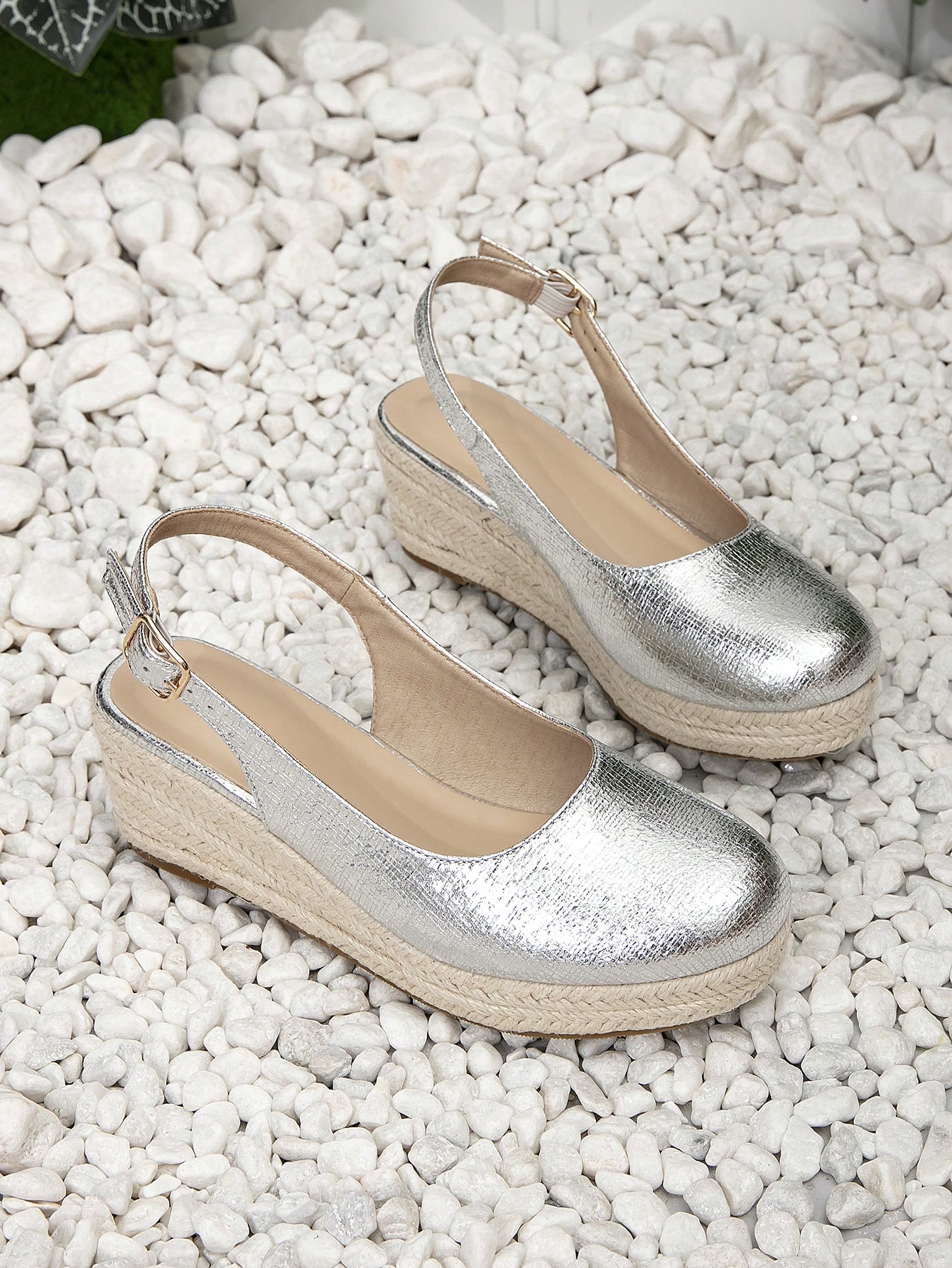 In Silver Women Wedges & Flatform