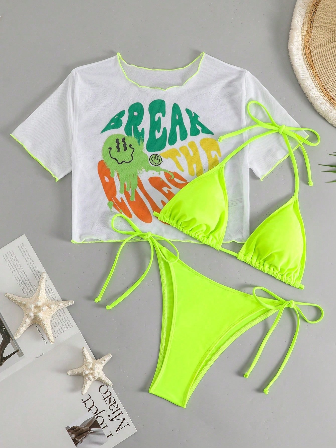 In Short Sleeve Women Bikini Sets